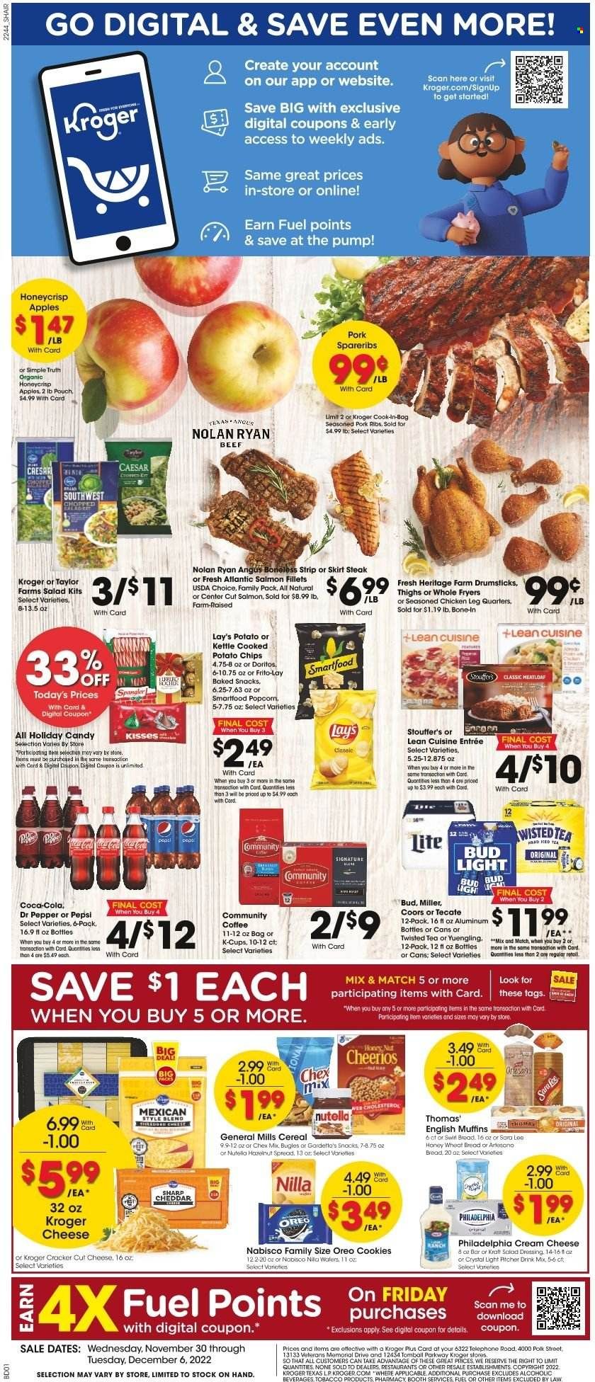 Kroger (GA, IL, LA, MI, OK, SC, TN, TX, VA) Weekly Ad Flyer Specials November 30 to December 6, 2022