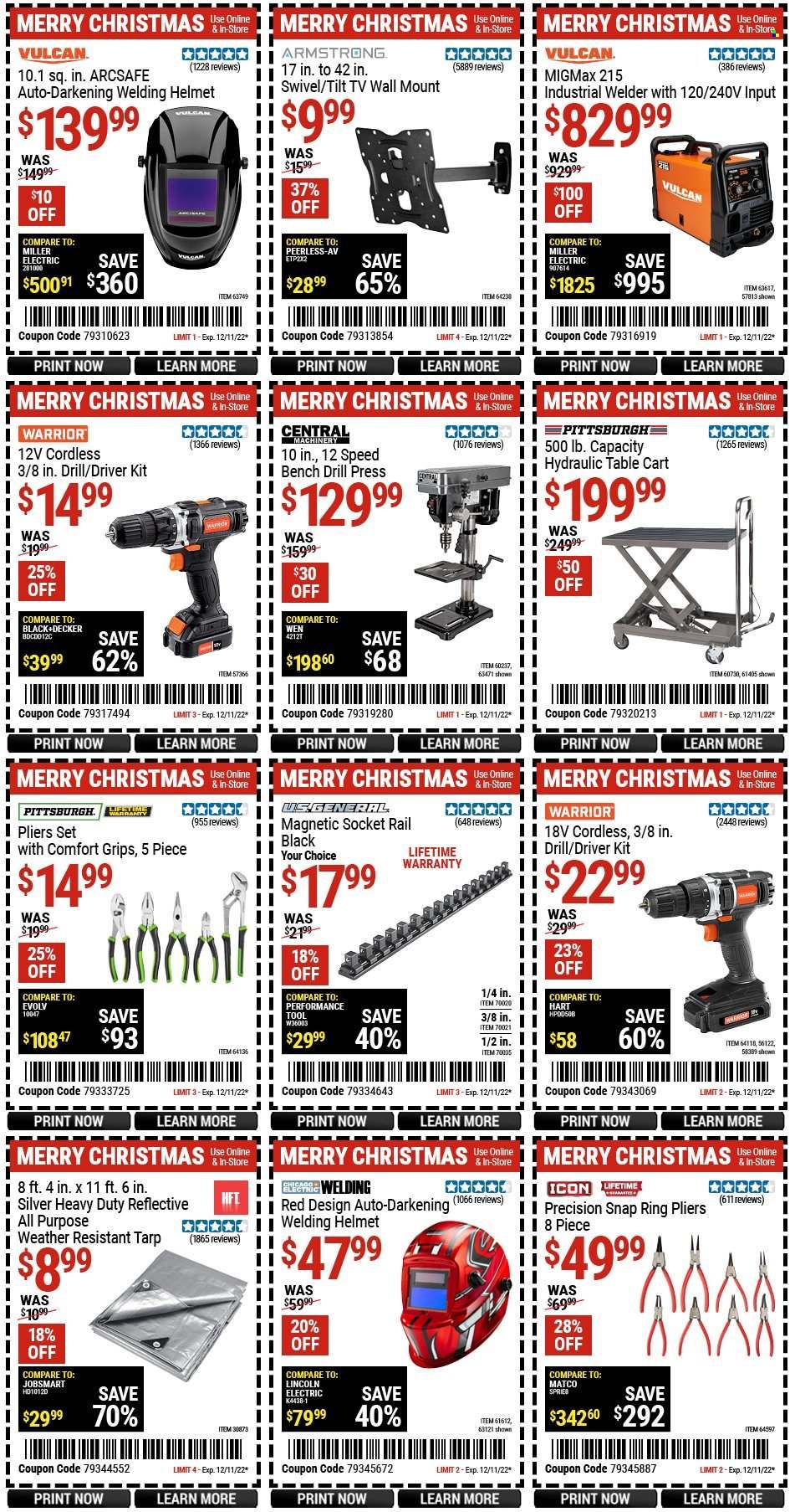 Harbor Freight Weekly Ad Flyer Specials November 29 to December 11, 2022