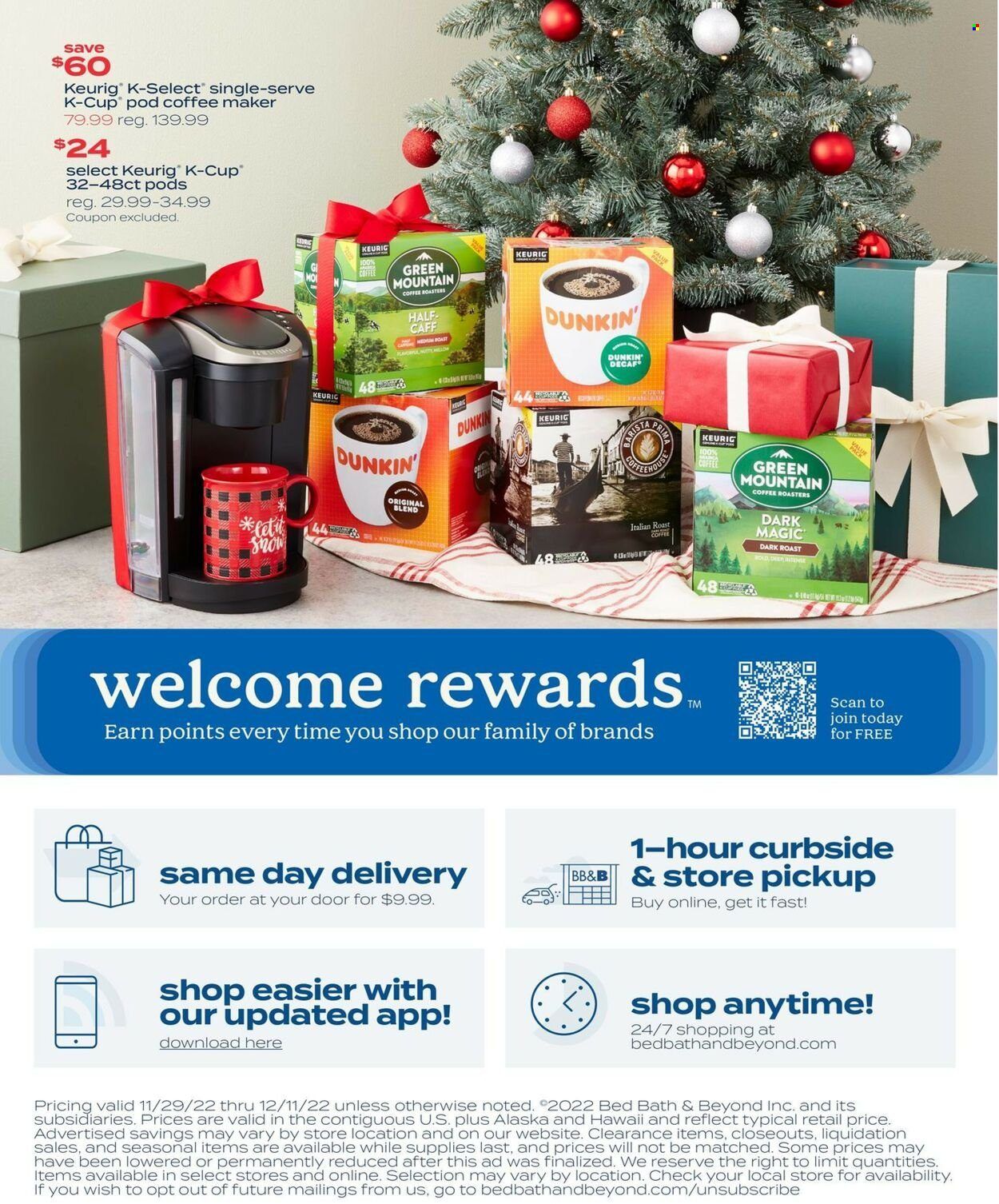 Bed Bath & Beyond Weekly Ad Flyer Specials November 29 to December 11, 2022