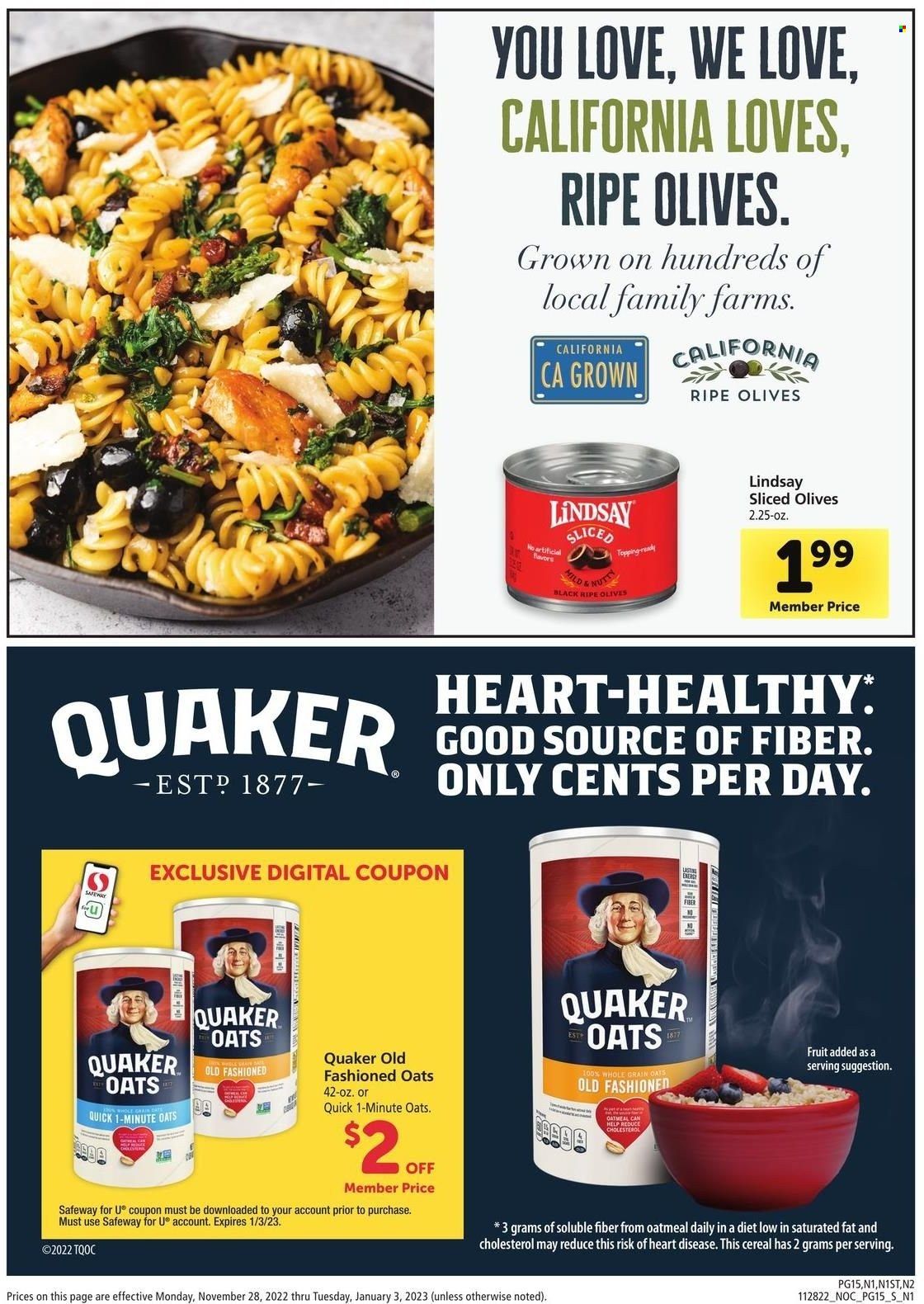 Safeway (CA, HI, OR, WA) Weekly Ad Flyer Specials November 28 to December 3, 2022