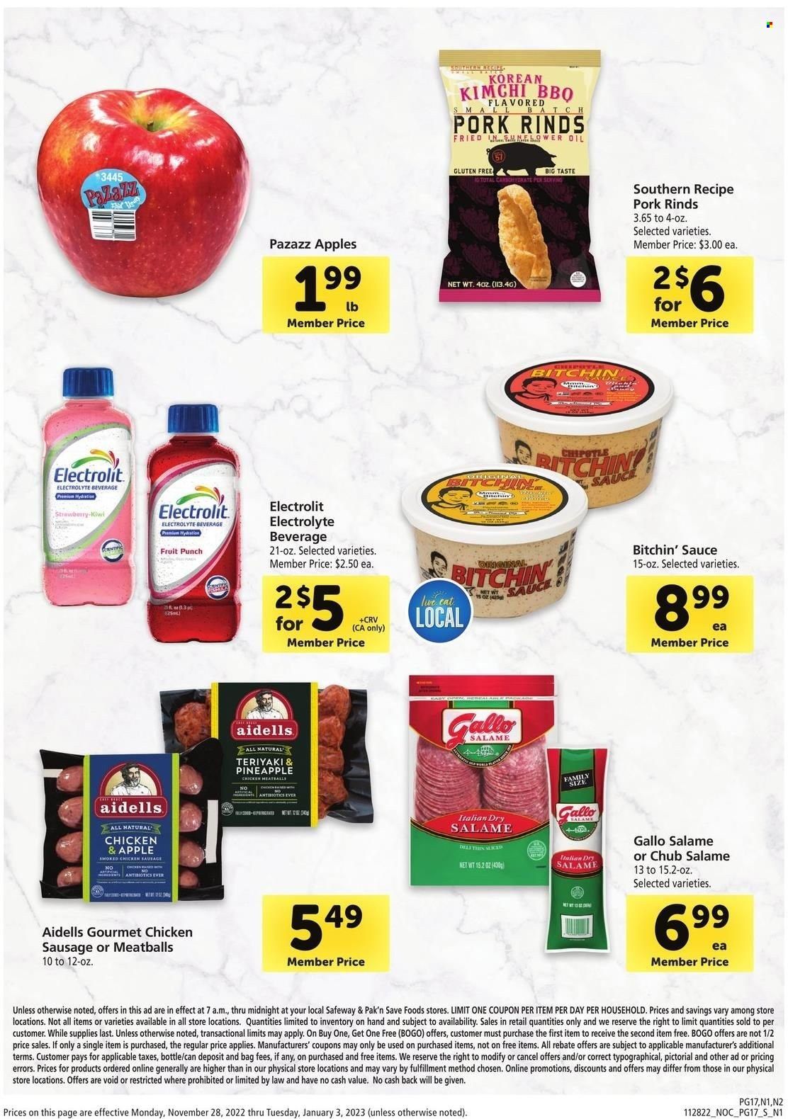 Safeway (CA, HI, OR, WA) Weekly Ad Flyer Specials November 28 to December 3, 2022