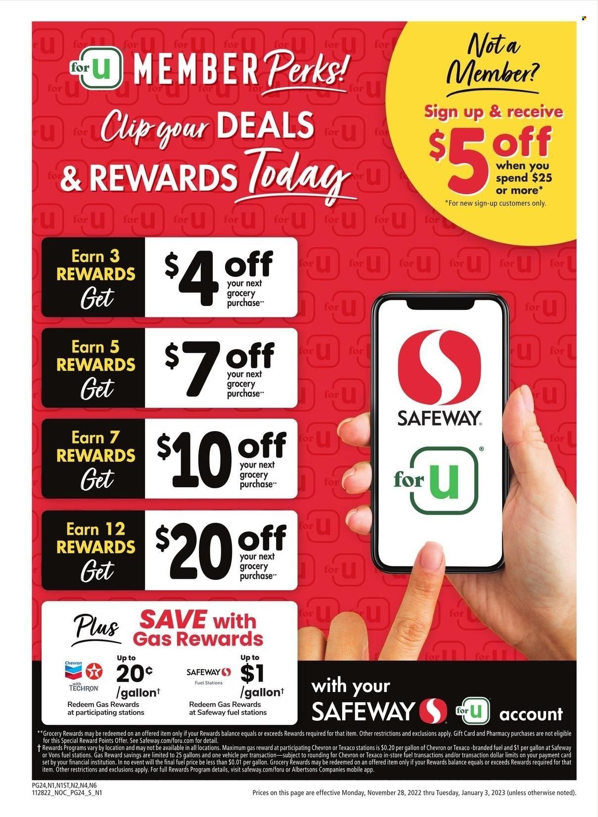Safeway (CA, HI, OR, WA) Weekly Ad Flyer Specials November 28 to December 3, 2022