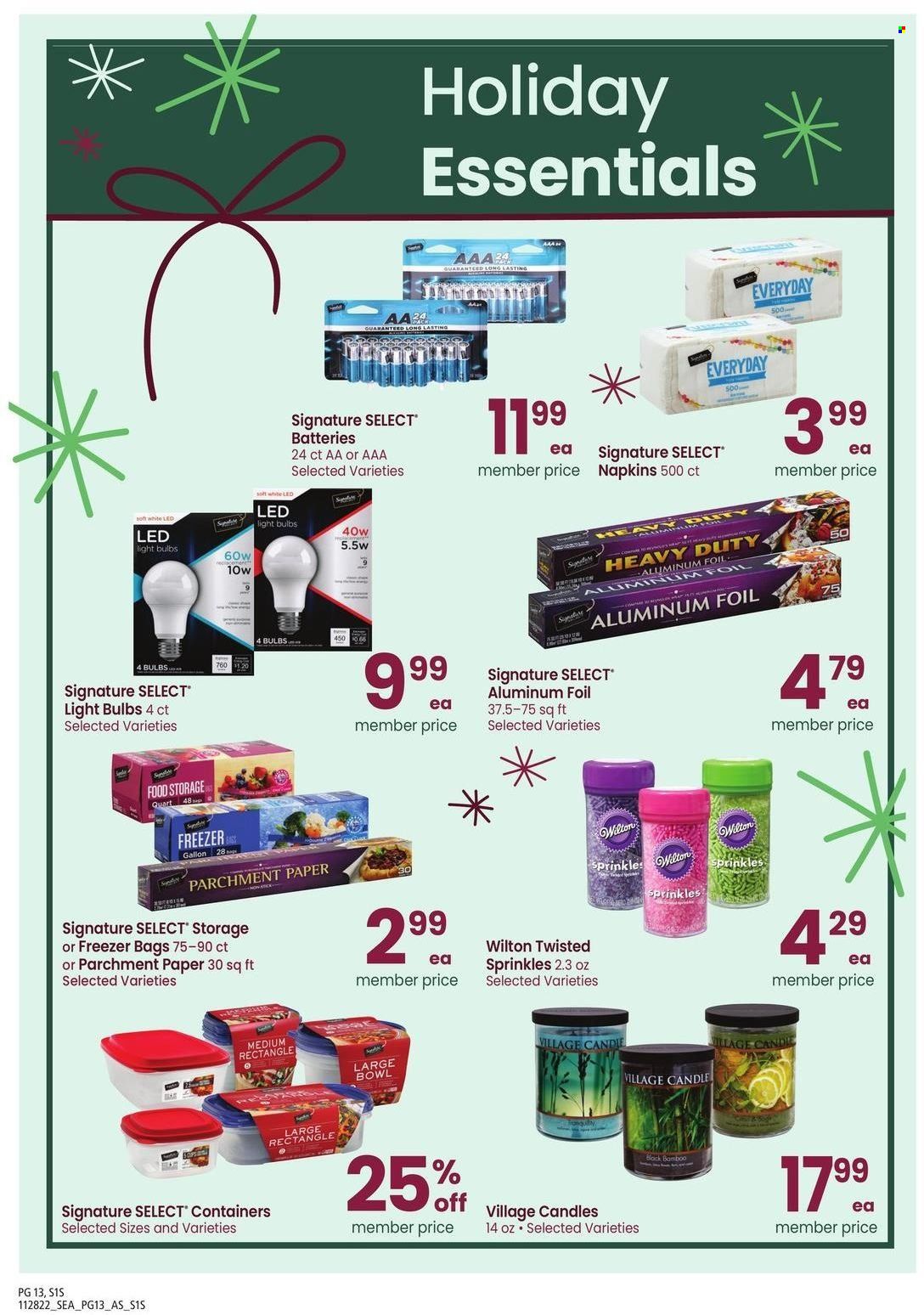 Safeway (WA) Weekly Ad Flyer Specials November 28 to January 1, 2023