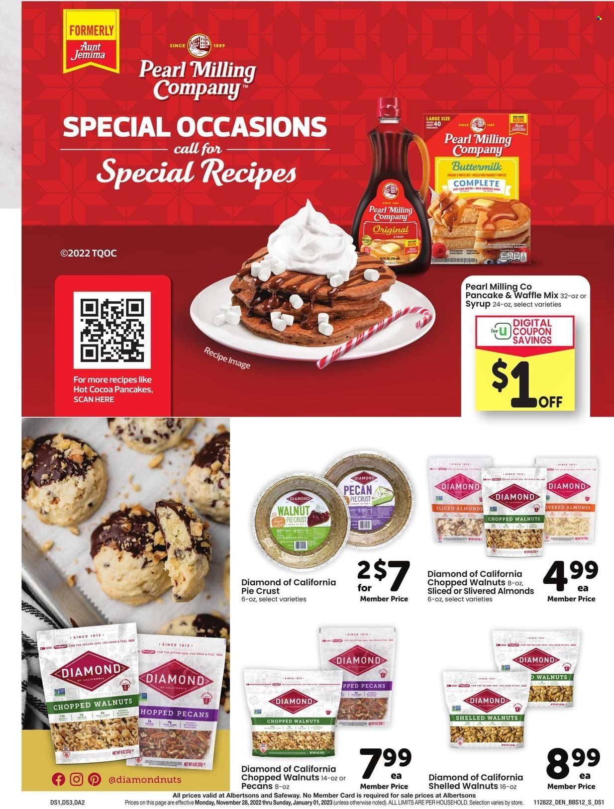 Safeway (SD) Weekly Ad Flyer Specials November 28 to January 1, 2023