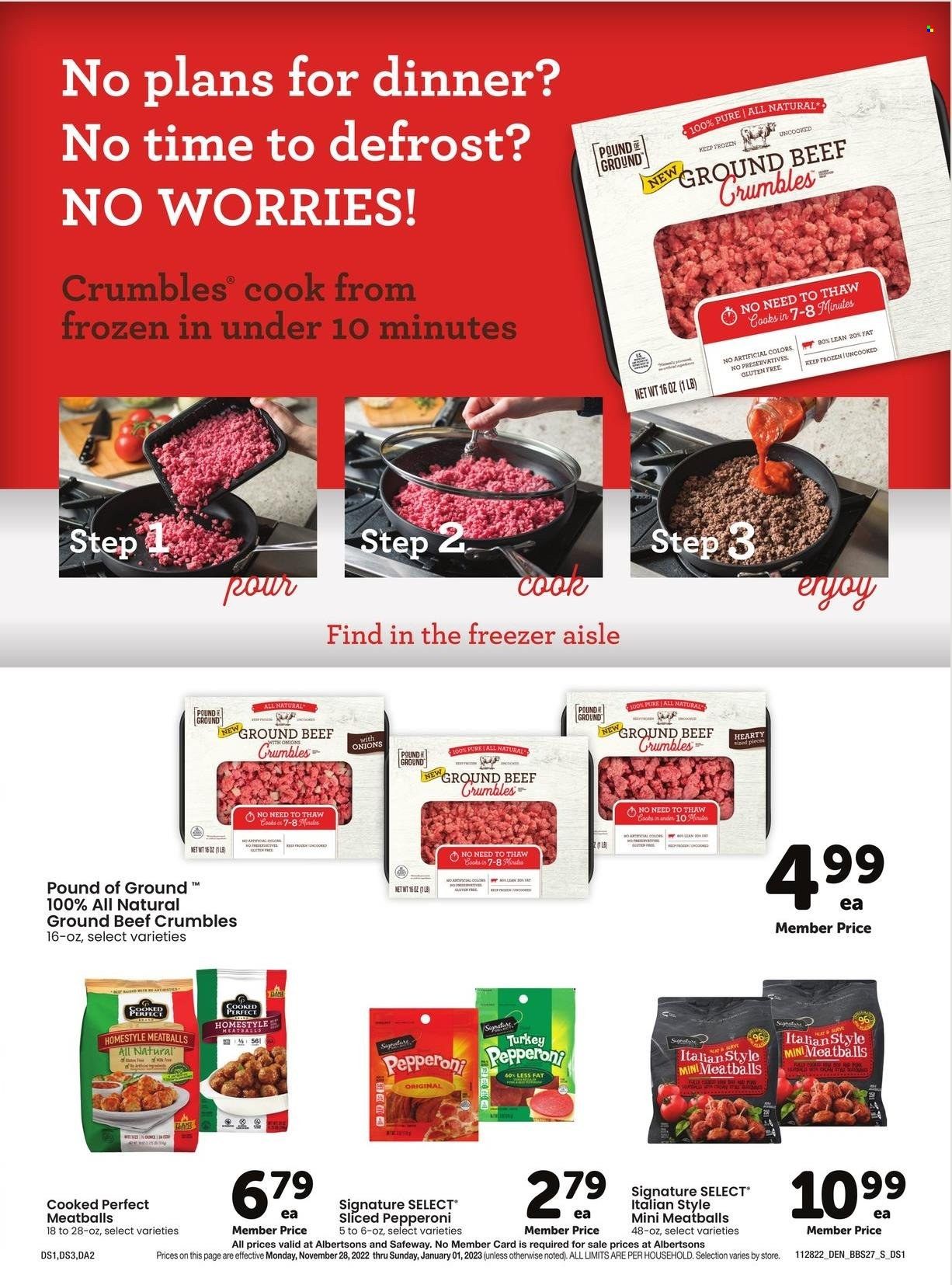 Safeway (SD) Weekly Ad Flyer Specials November 28 to January 1, 2023