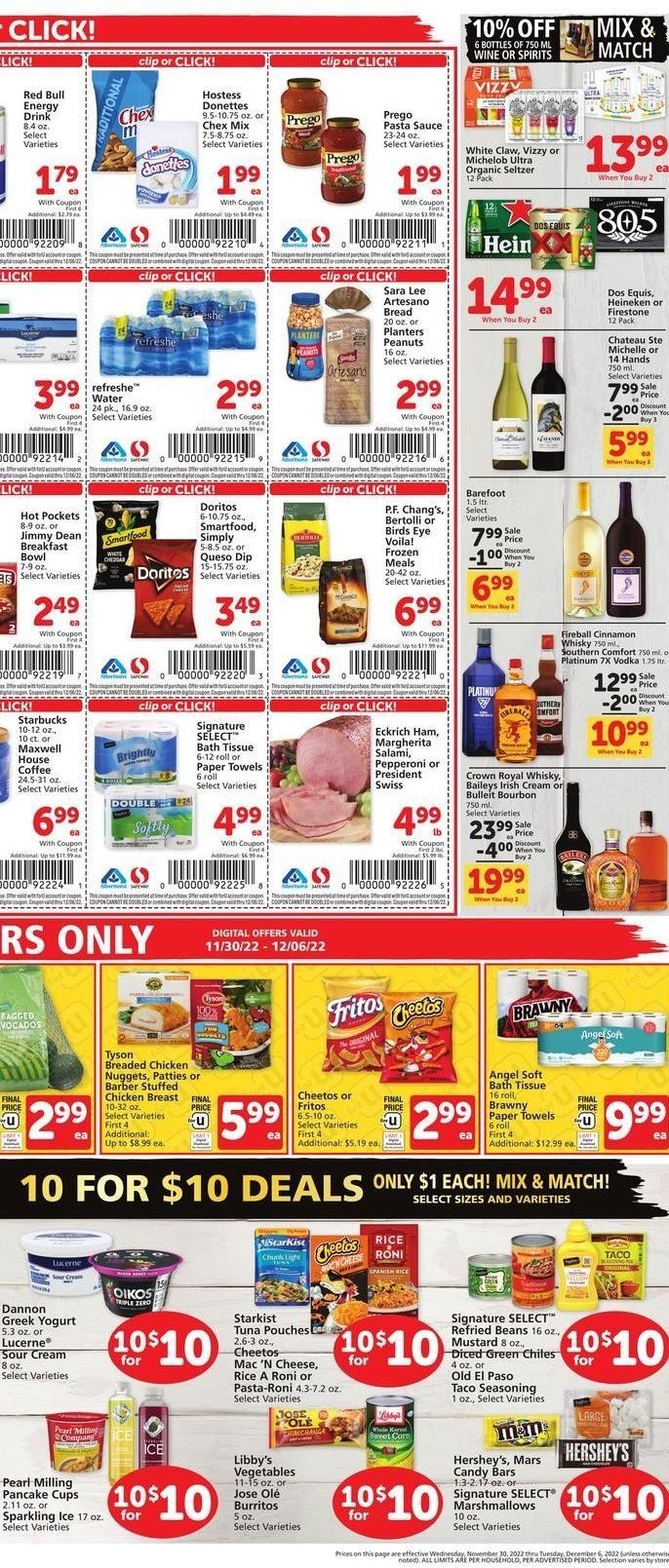 Safeway (AZ, CO, ID, MT, NE, NM) Weekly Ad Flyer Specials November 30 to December 6, 2022