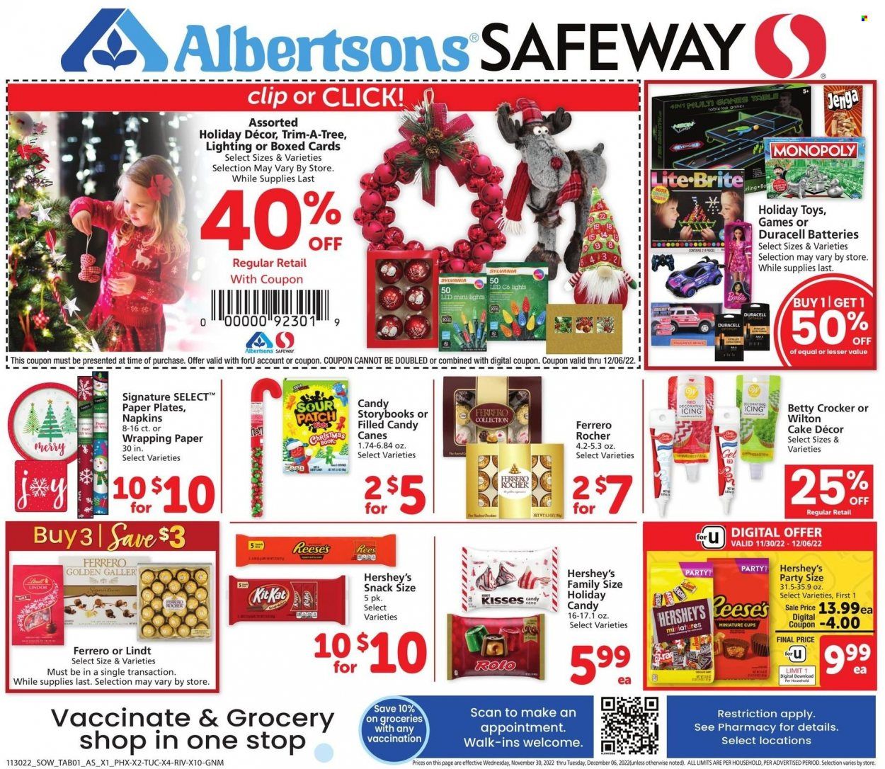 Safeway (AZ, CO, ID, MT, NE, NM) Weekly Ad Flyer Specials November 30 to December 6, 2022