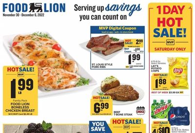 Food Lion (VA) Weekly Ad Flyer Specials November 30 to December 6, 2022