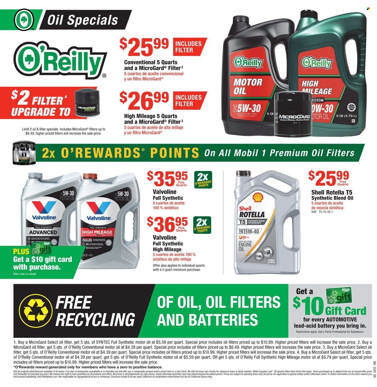 O'Reilly Auto Parts Weekly Ad Flyer Specials November 30 to December 27, 2022