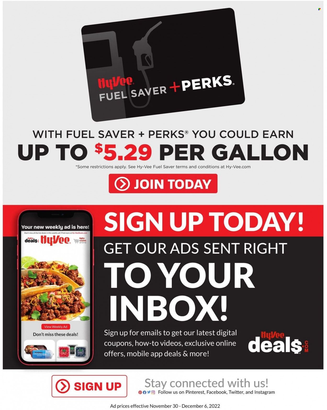 Hy-Vee (IA) Weekly Ad Flyer Specials November 30 to December 6, 2022