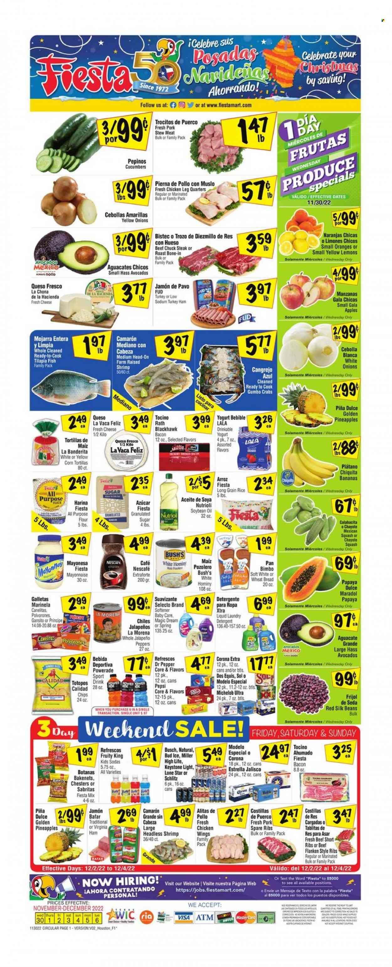 Fiesta Mart (TX) Weekly Ad Flyer Specials November 30 to December 6, 2022