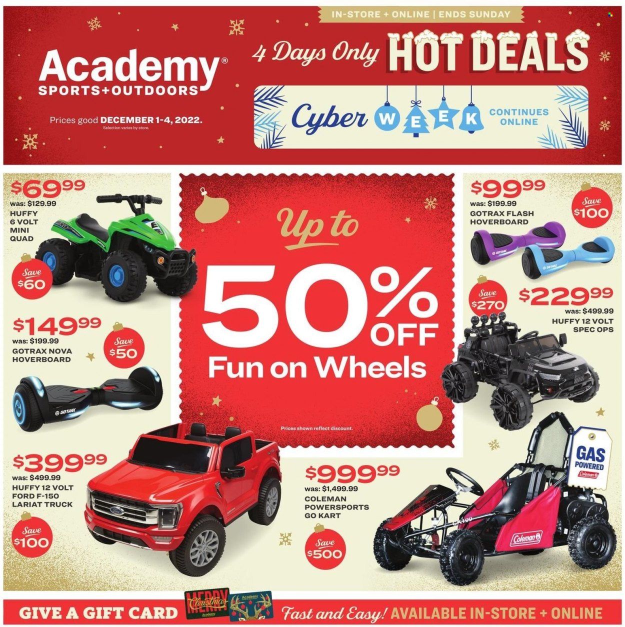 Academy Sports + Outdoors Weekly Ad Flyer Specials December 1 to December 4, 2022