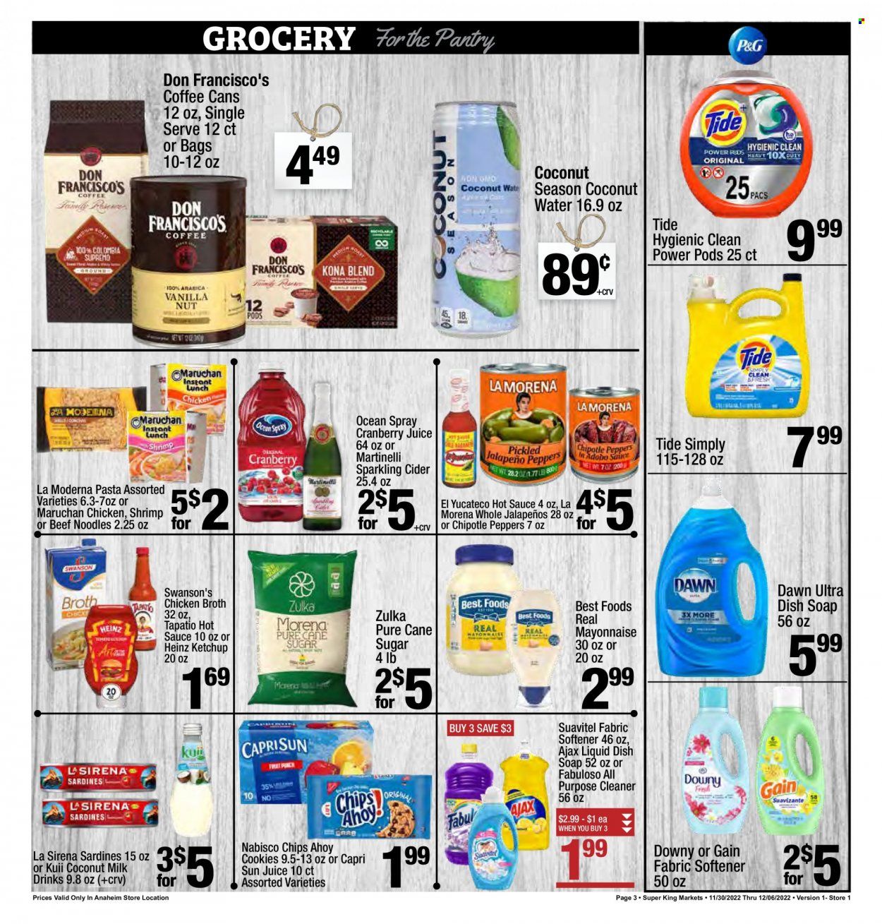 Super King Markets (CA) Weekly Ad Flyer Specials November 30 to December 6, 2022