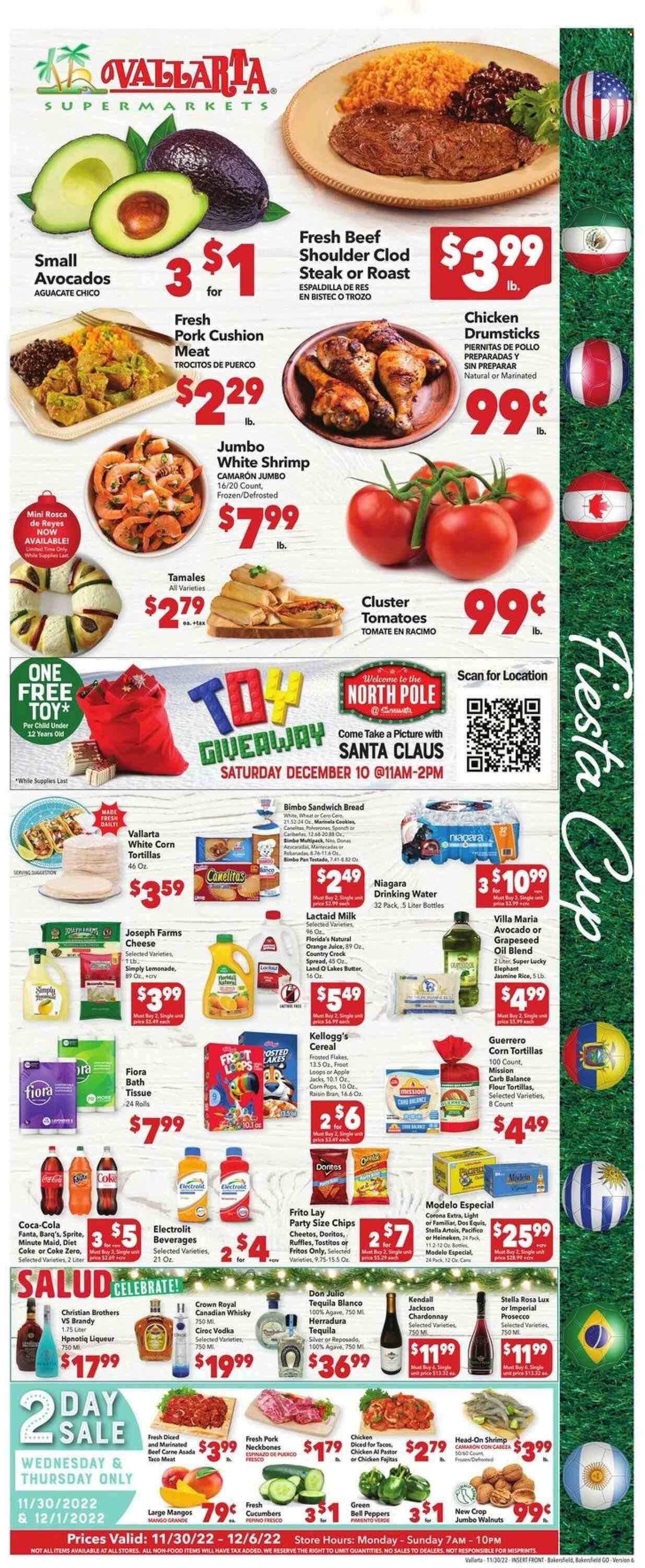 Vallarta (CA) Weekly Ad Flyer Specials November 30 to December 6, 2022