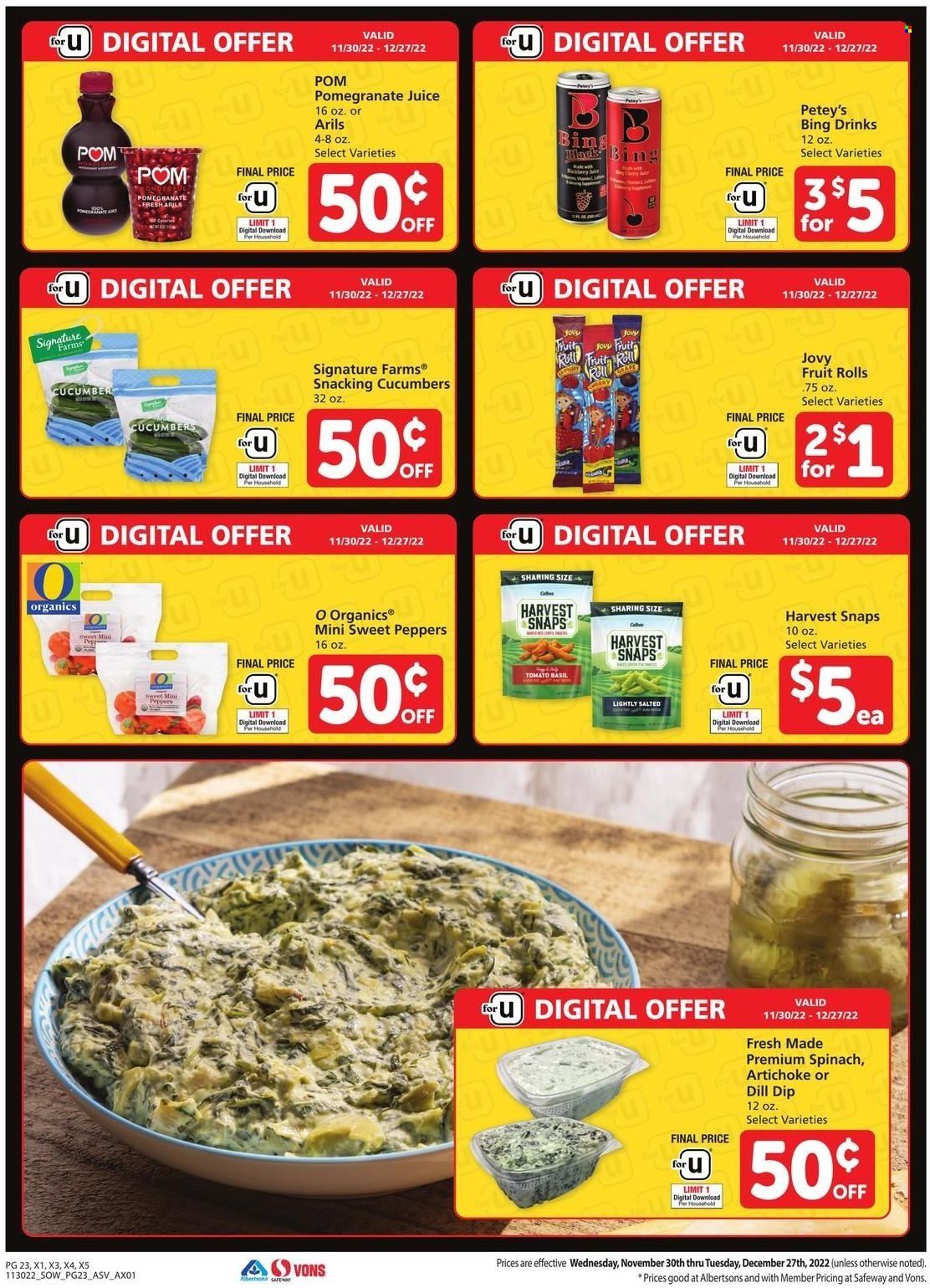 Safeway (AZ, CO, ID, MT, NE, NM) Weekly Ad Flyer Specials November 30 to December 27, 2022