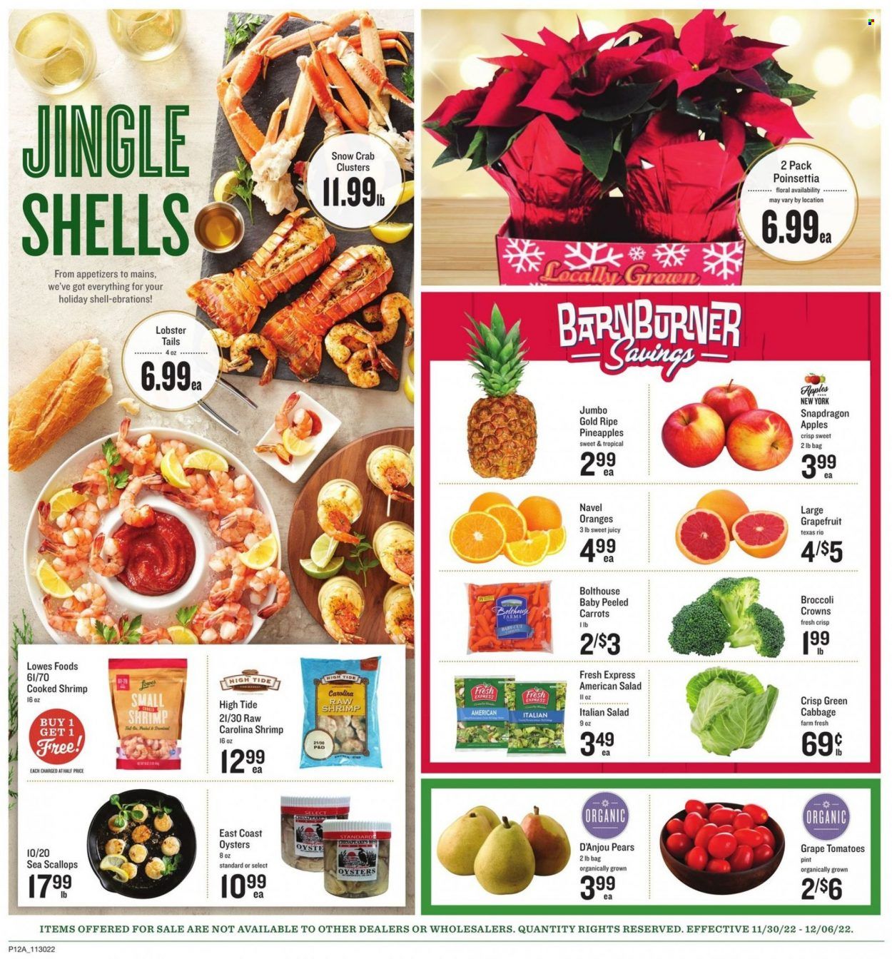 Lowes Foods (NC, SC) Weekly Ad Flyer Specials November 30 to December 6, 2022