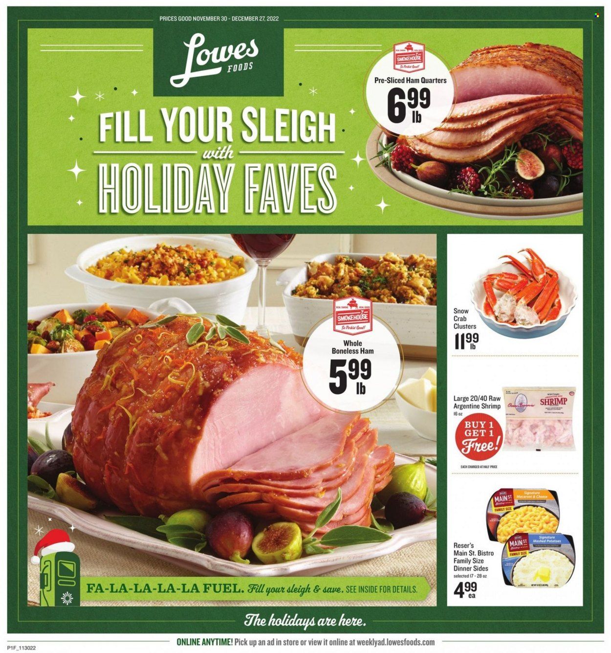 Lowes Foods (NC, SC) Weekly Ad Flyer Specials November 30 to December 27, 2022