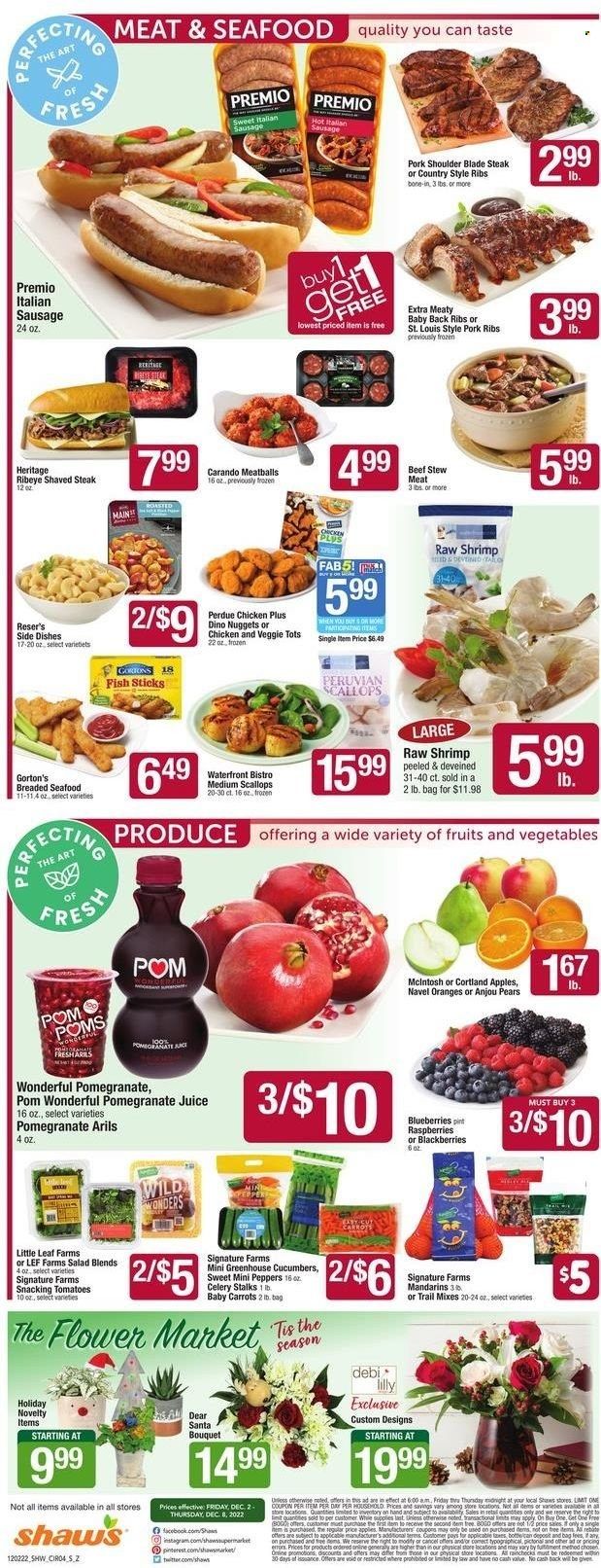 Shaw’s (MA, ME, NH, RI, VT) Weekly Ad Flyer Specials December 2 to December 8, 2022