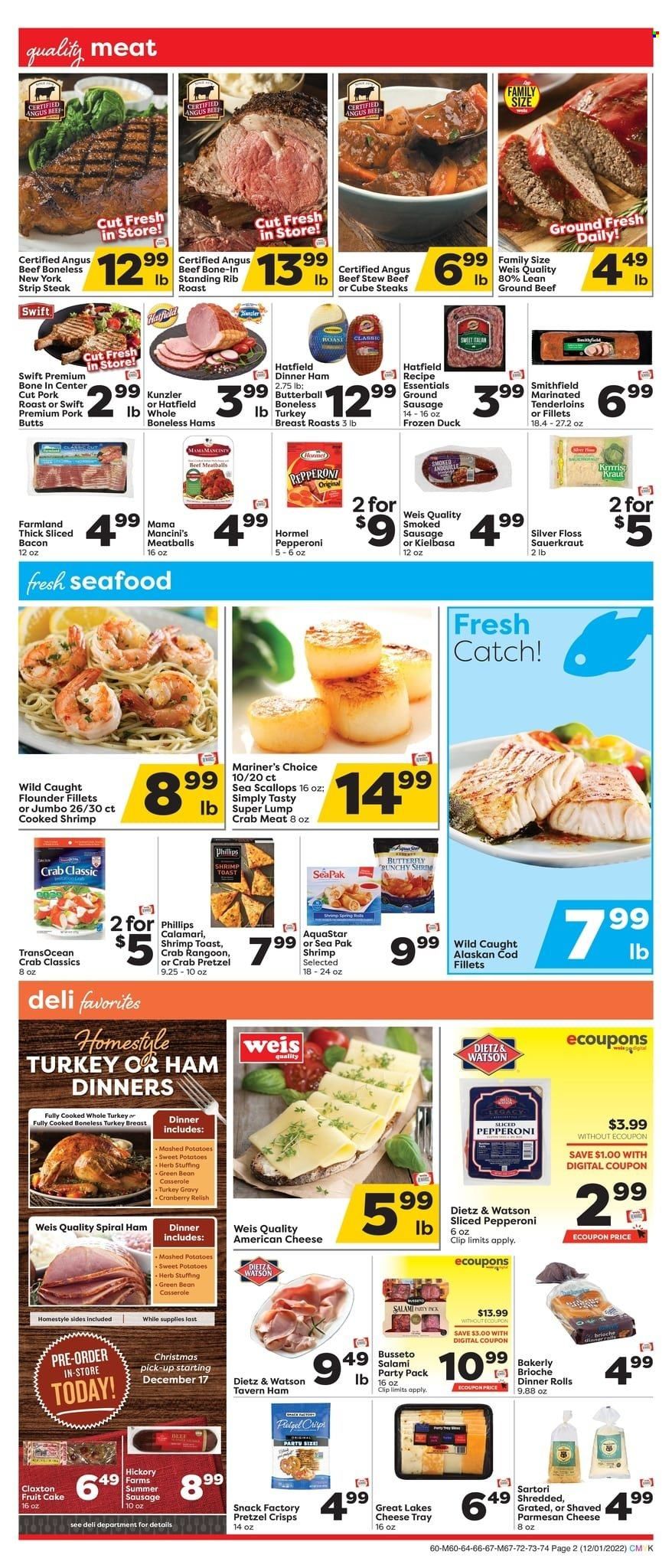 Weis (MD, NY, PA) Weekly Ad Flyer Specials December 1 to December 4, 2022