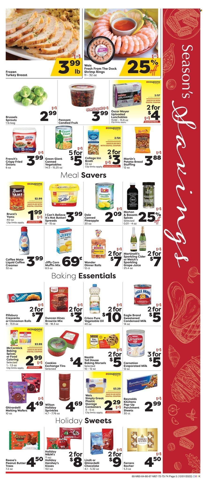 Weis (MD, NY, PA) Weekly Ad Flyer Specials December 1 to December 4, 2022