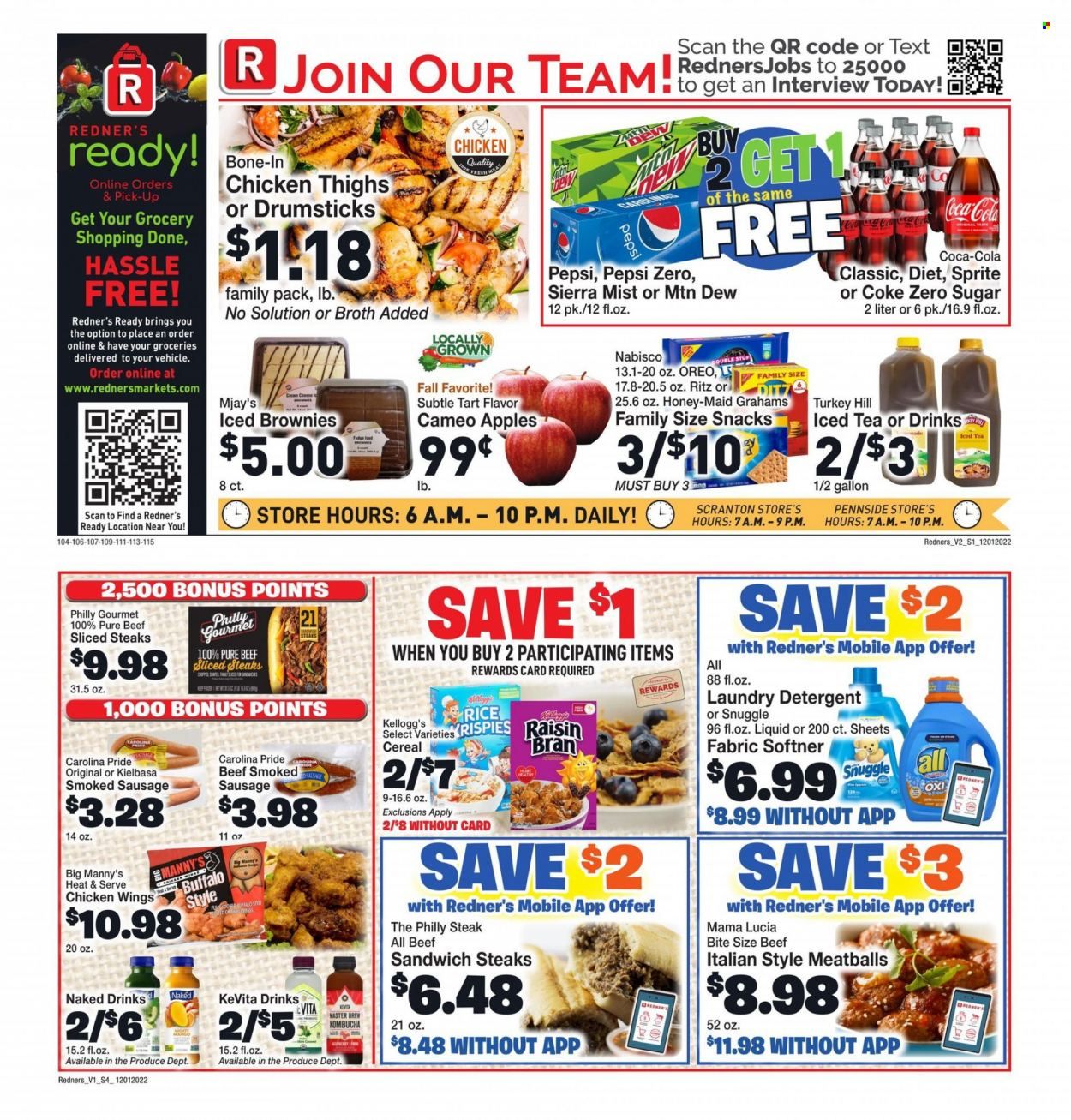 Redner's Markets (DE, MD, PA) Weekly Ad Flyer Specials December 1 to December 7, 2022