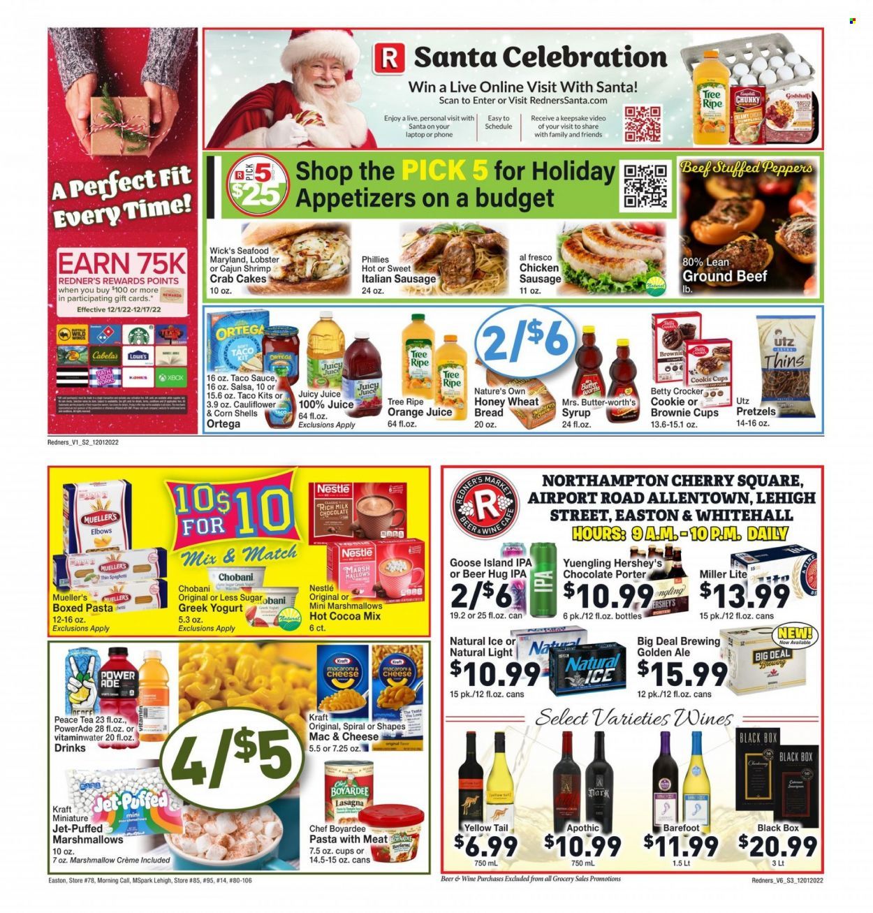 Redner's Markets (DE, MD, PA) Weekly Ad Flyer Specials December 1 to December 7, 2022