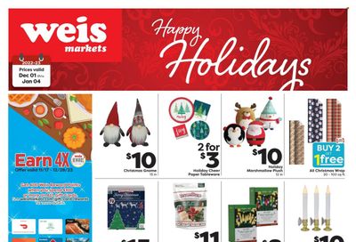 Weis (MD, NY, PA) Weekly Ad Flyer Specials December 1 to December 4, 2022