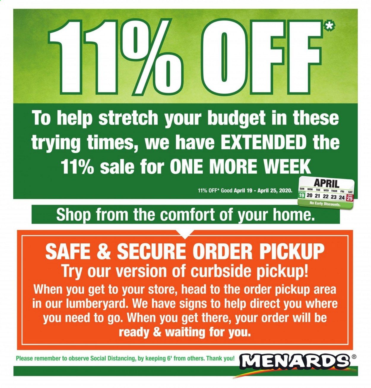 Menards Weekly Ad & Flyer April 19 to 25