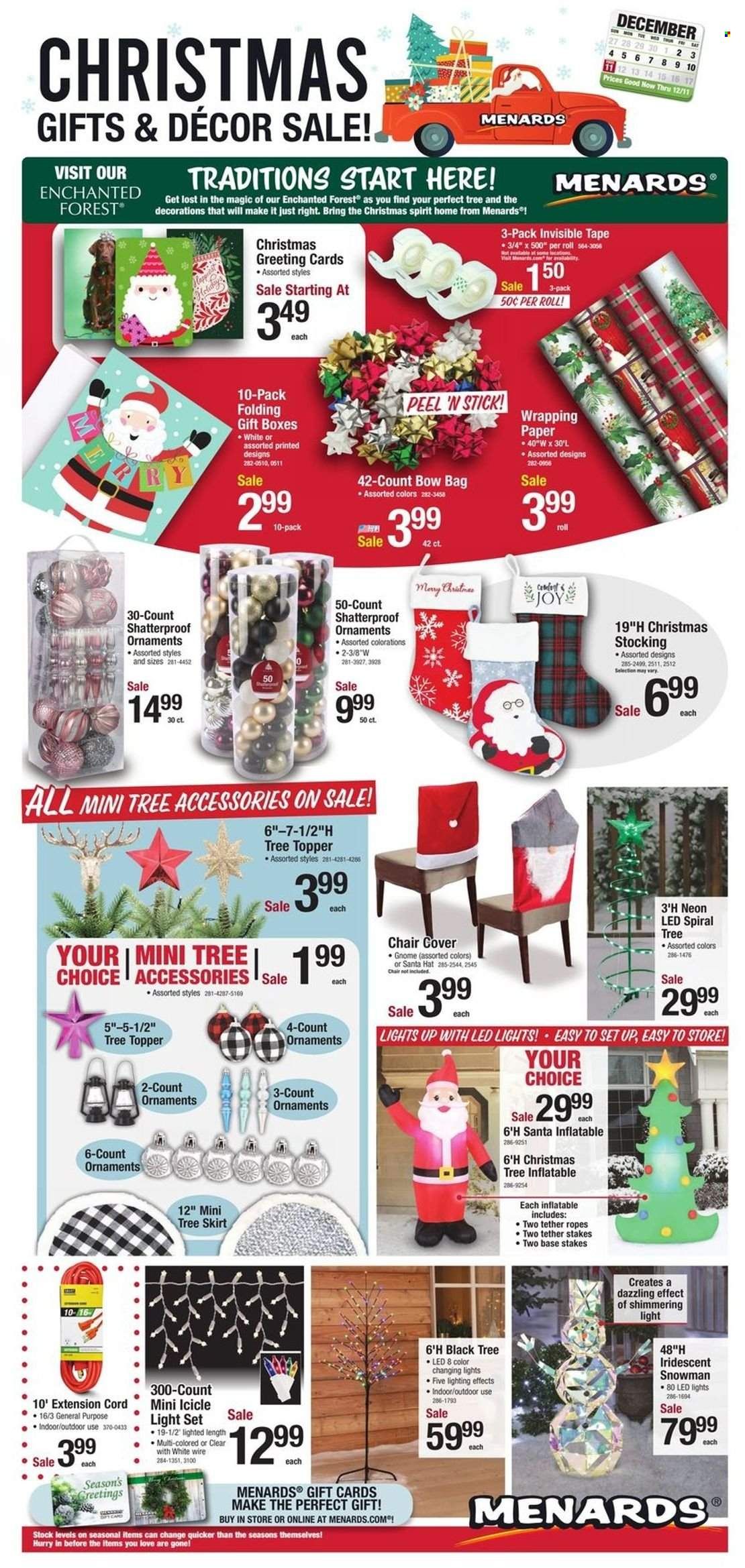 Menards Weekly Ad Flyer Specials December 2 to December 11, 2022
