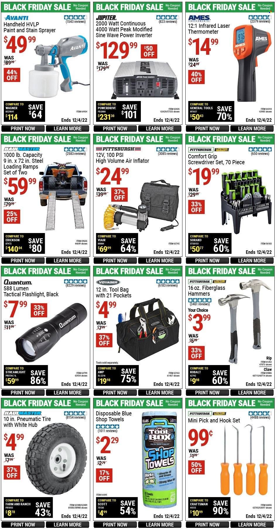 Harbor Freight Weekly Ad Flyer Specials December 2 to December 4, 2022