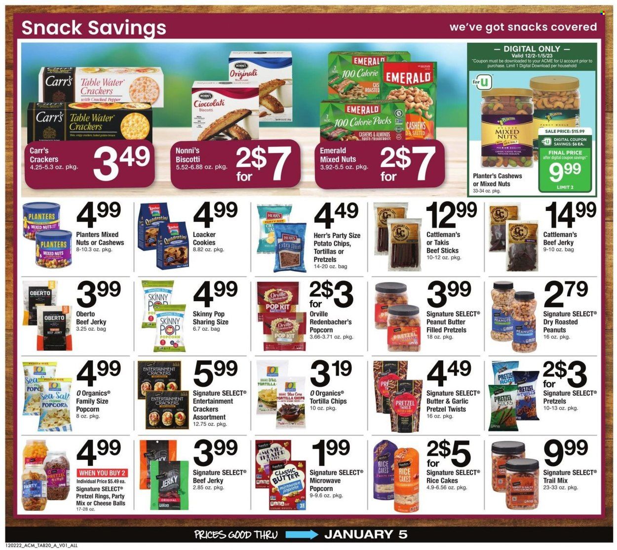 ACME (DE, NJ, NY, PA) Weekly Ad Flyer Specials December 2 to January 5, 2023