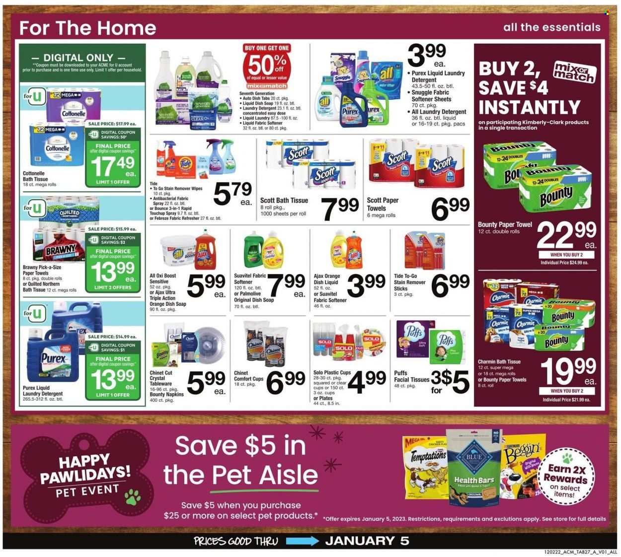 ACME (DE, NJ, NY, PA) Weekly Ad Flyer Specials December 2 to January 5, 2023