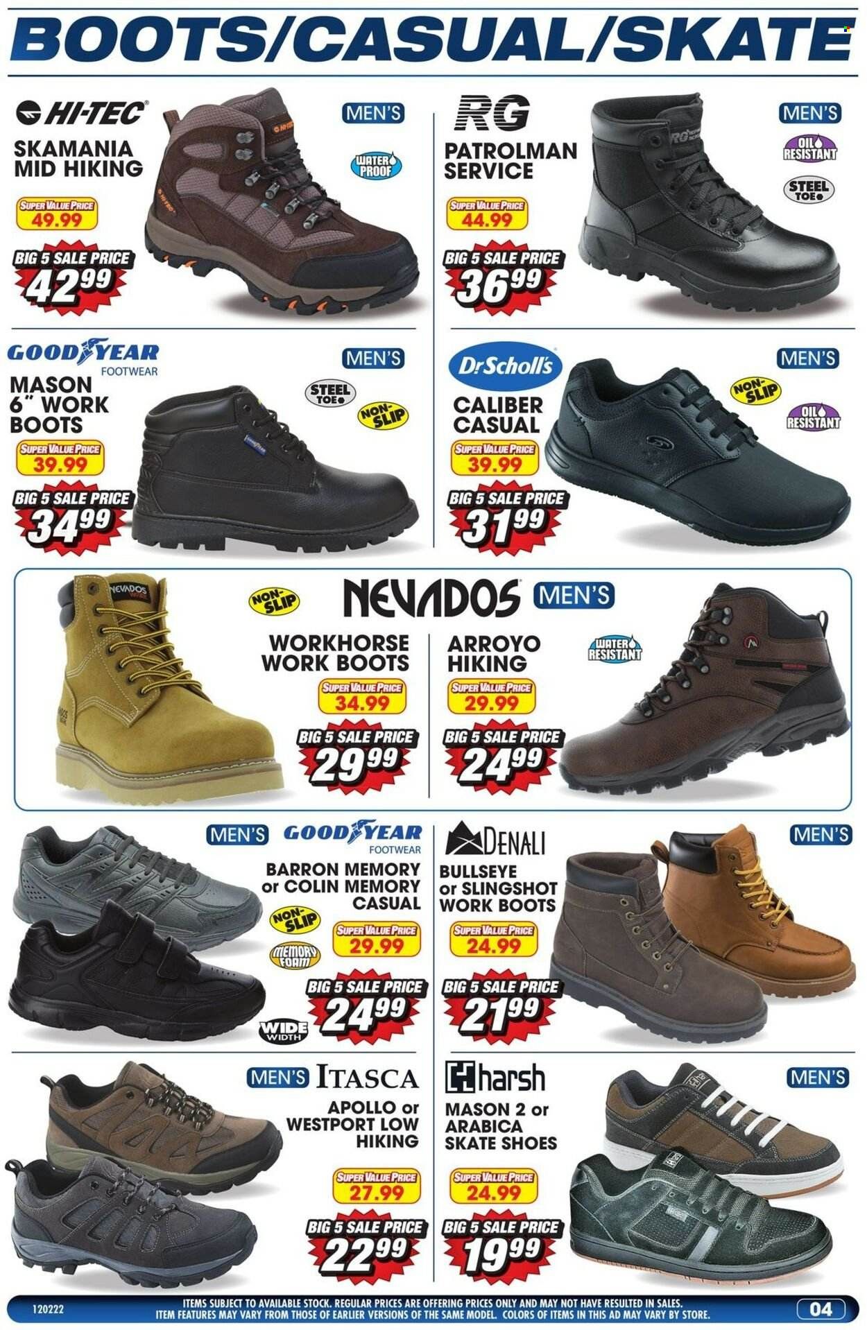 Big 5 (AZ, CA, CO, ID, NM, OR, UT, WA) Weekly Ad Flyer Specials December 2 to December 10, 2022