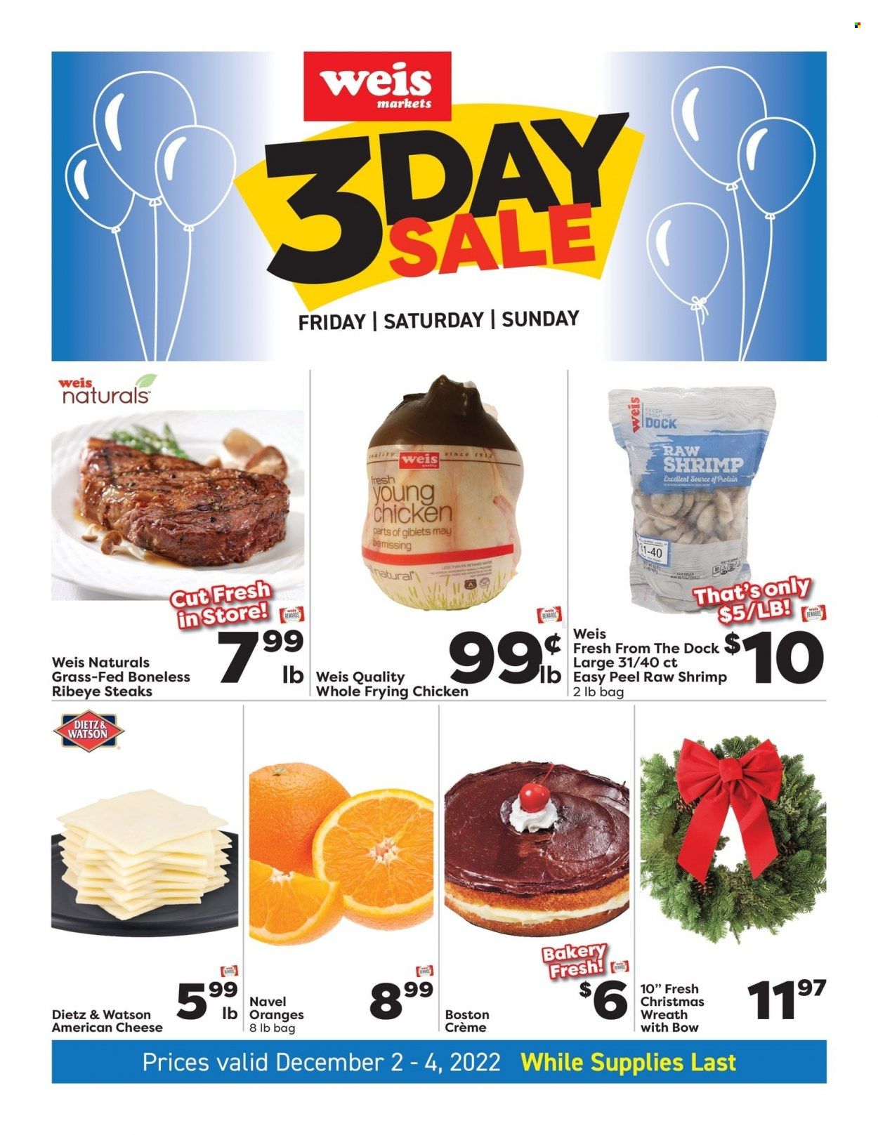 Weis (MD, NY, PA) Weekly Ad Flyer Specials December 2 to December 4, 2022