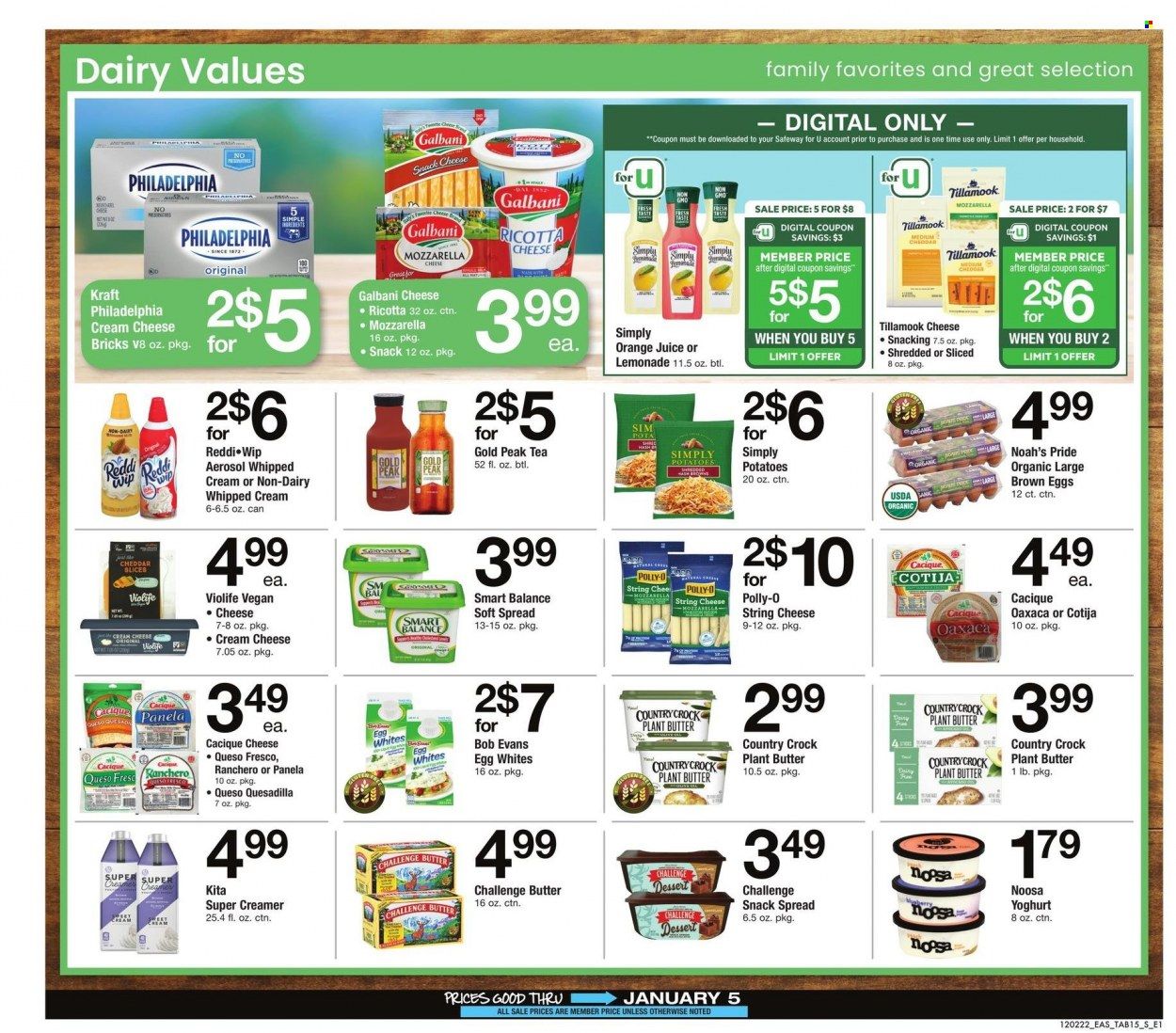 Safeway (MD, VA) Weekly Ad Flyer Specials December 2 to January 5, 2023