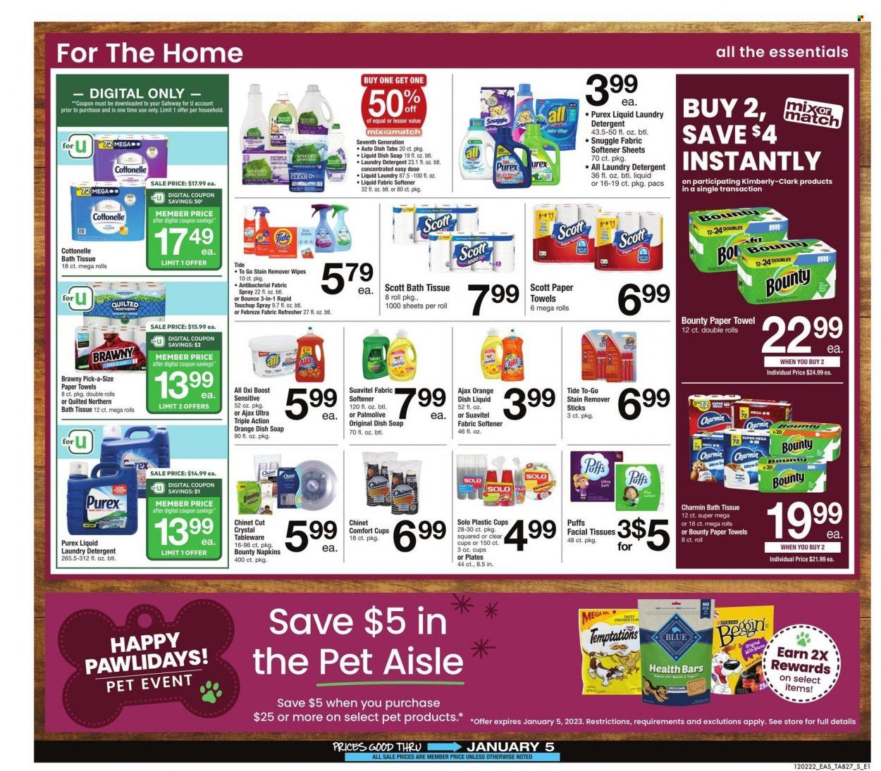 Safeway (MD, VA) Weekly Ad Flyer Specials December 2 to January 5, 2023