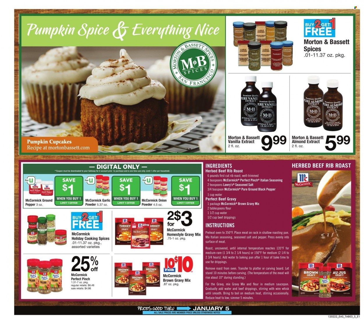 Safeway (MD, VA) Weekly Ad Flyer Specials December 2 to January 5, 2023
