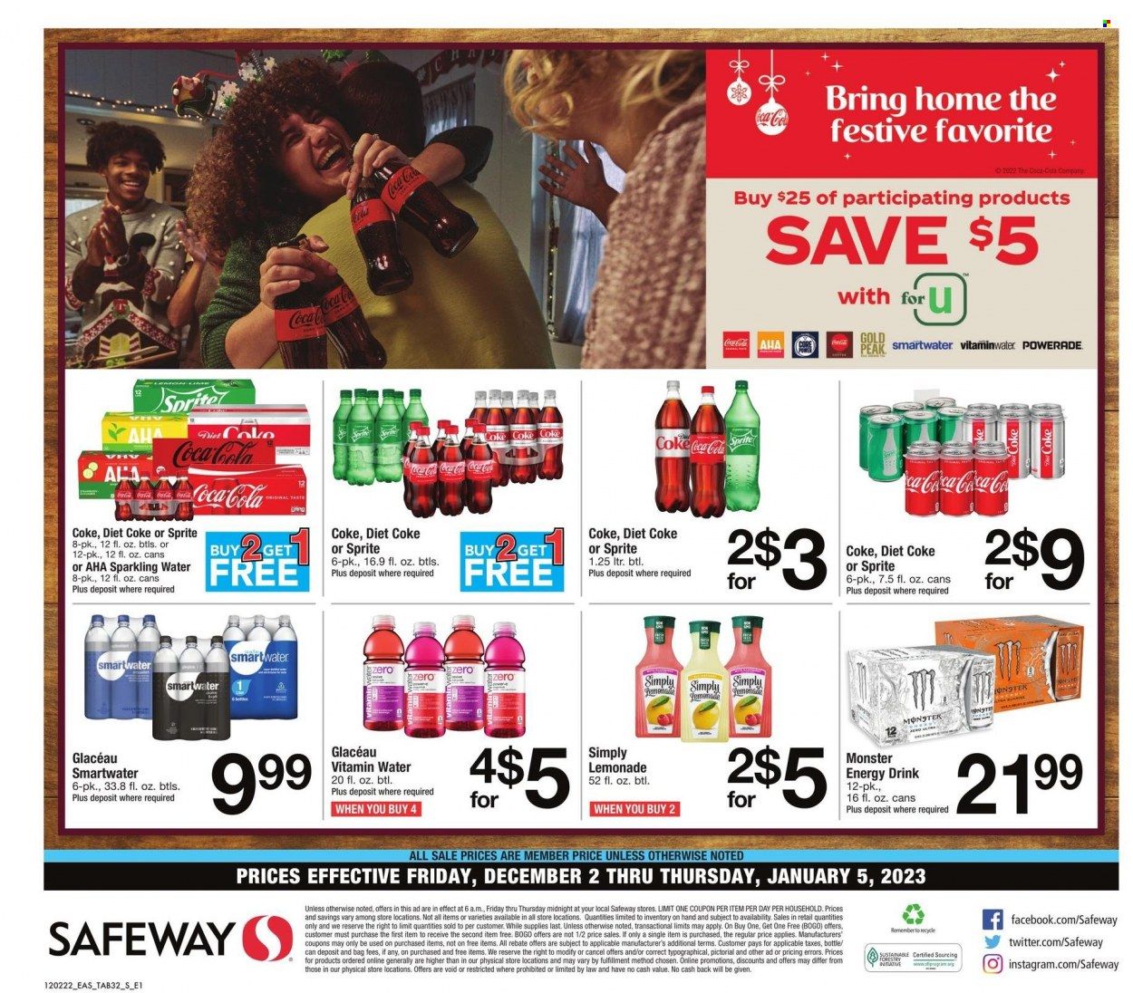 Safeway (MD, VA) Weekly Ad Flyer Specials December 2 to January 5, 2023