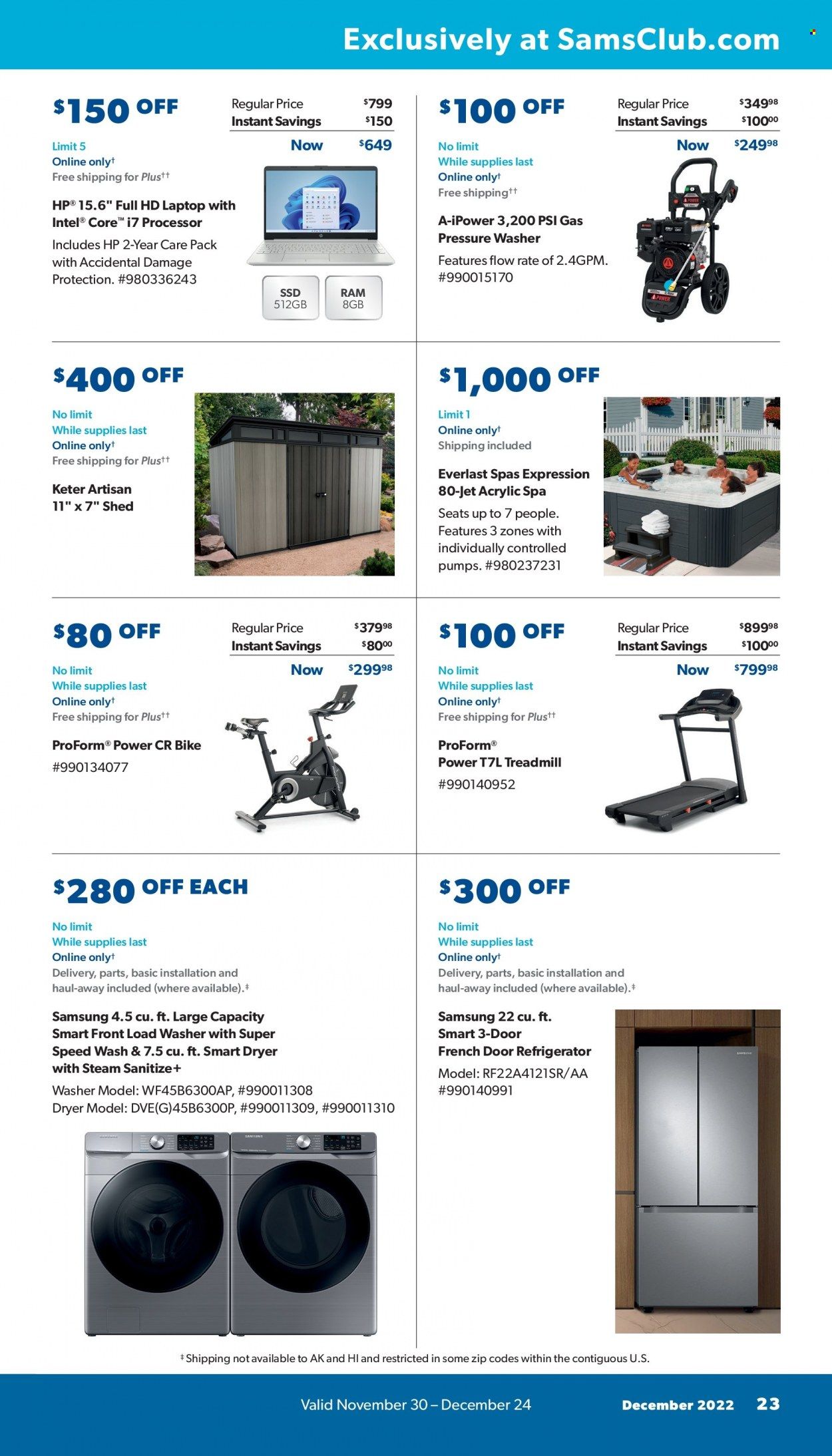 Sam's Club Weekly Ad Flyer Specials November 30 to December 24, 2022