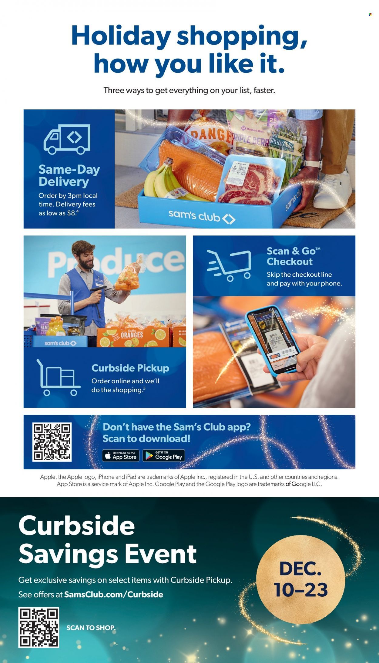 Sam's Club Weekly Ad Flyer Specials November 30 to December 24, 2022