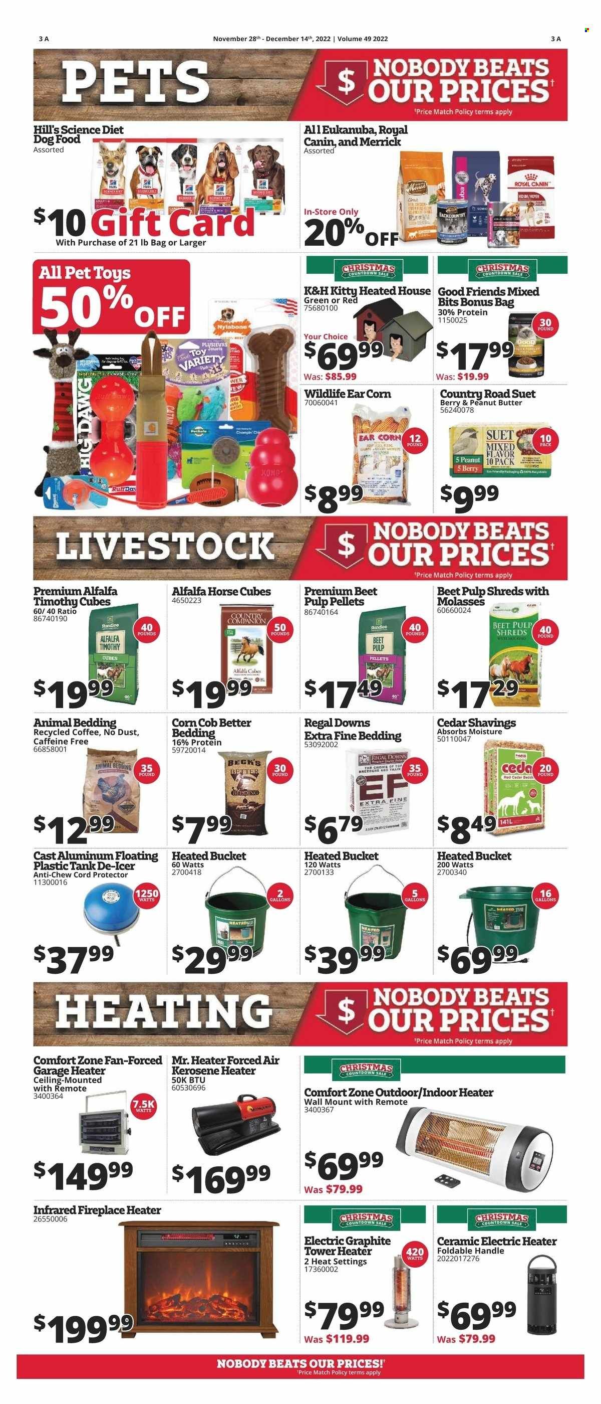 Rural King Weekly Ad Flyer Specials November 28 to December 14, 2022