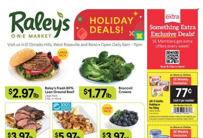Raley's (CA, NV) Weekly Ad Flyer Specials November 30 to December 6, 2022