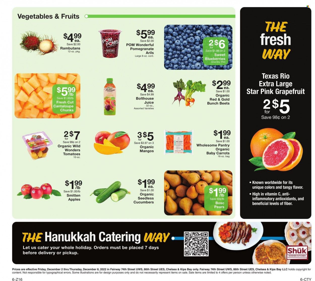 Fairway Market (CT, NJ, NY) Weekly Ad Flyer Specials December 2 to December 8, 2022