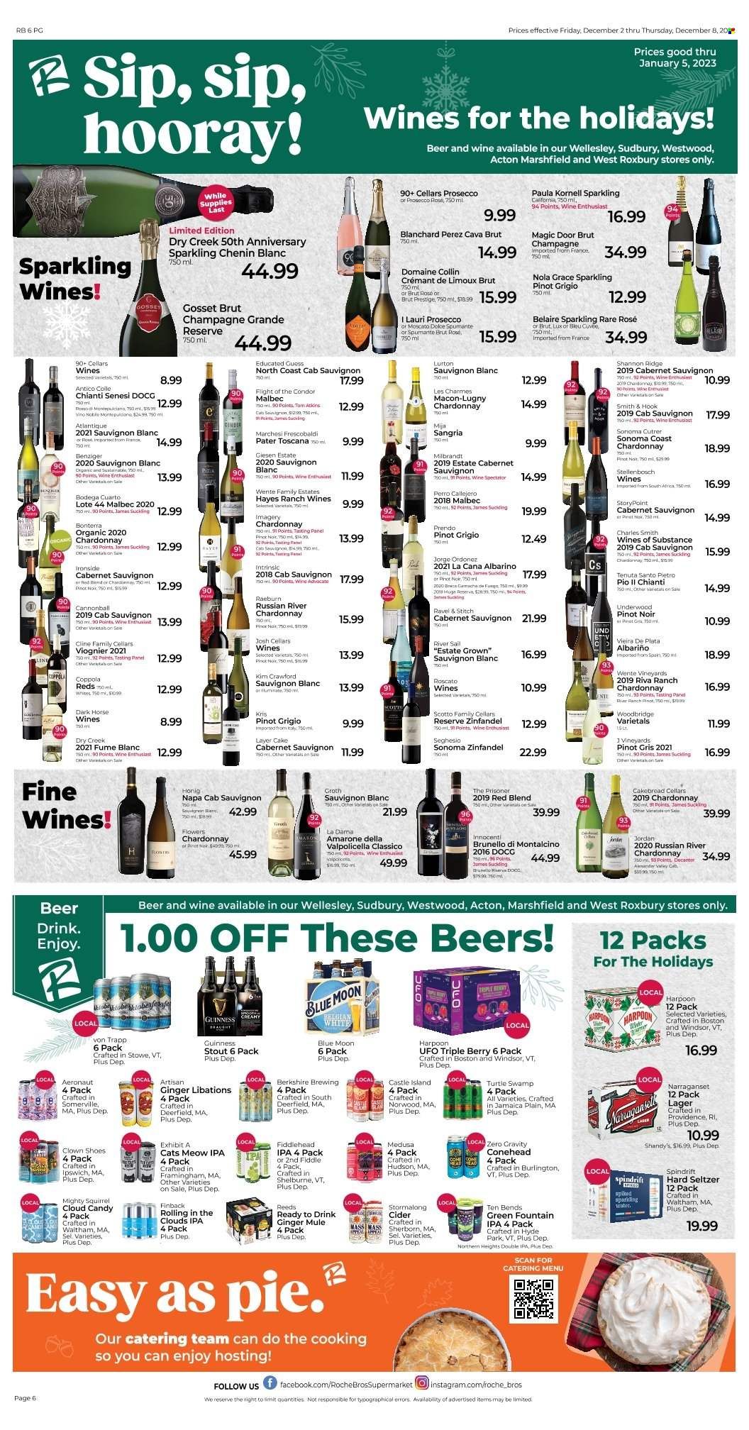 Roche Bros. (MA) Weekly Ad Flyer Specials December 2 to December 8, 2022