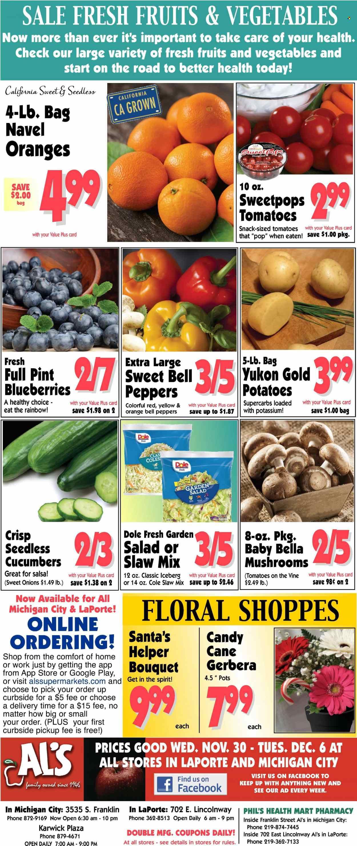 Al's Supermarket (IN) Weekly Ad Flyer Specials November 30 to December 6, 2022
