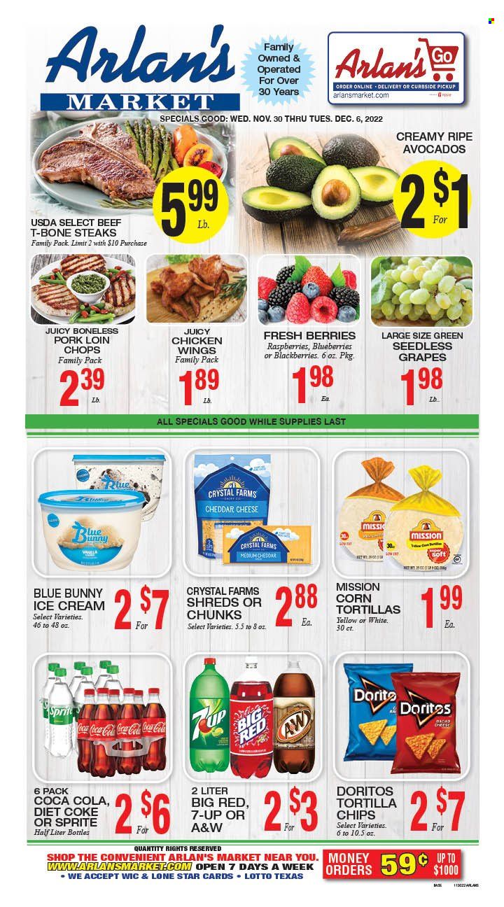Arlan's Market (TX) Weekly Ad Flyer Specials November 30 to December 6, 2022
