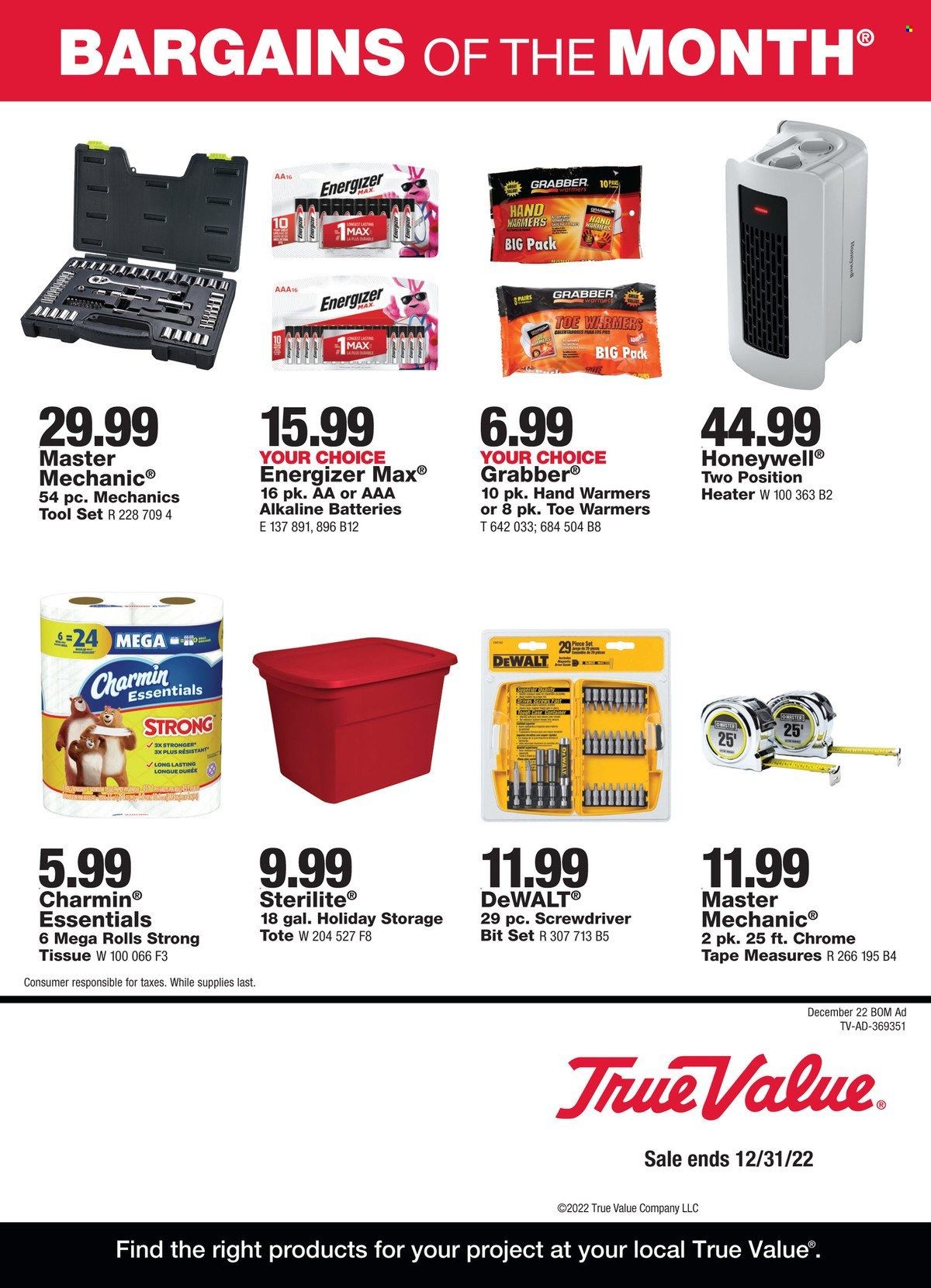 True Value Weekly Ad Flyer Specials December 1 to December 31, 2022