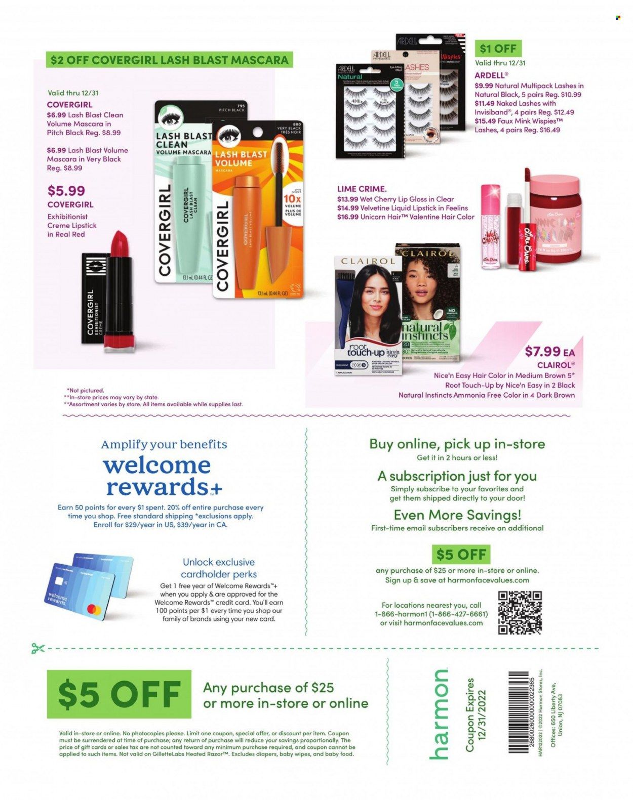 Harmon Face Values (CA, FL, NJ, NV, NY) Weekly Ad Flyer Specials December 1 to December 31, 2022