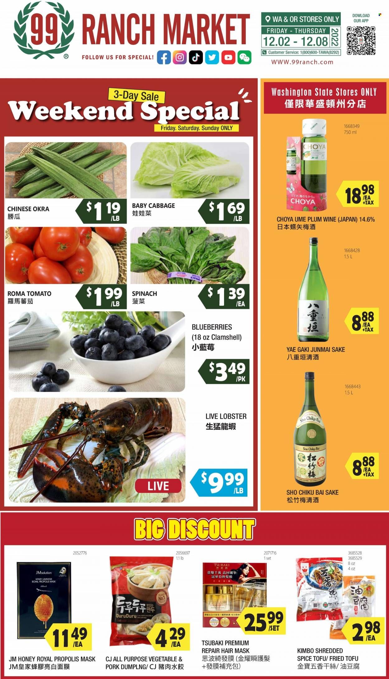 99 Ranch Market (WA) Weekly Ad Flyer Specials December 2 to December 8, 2022