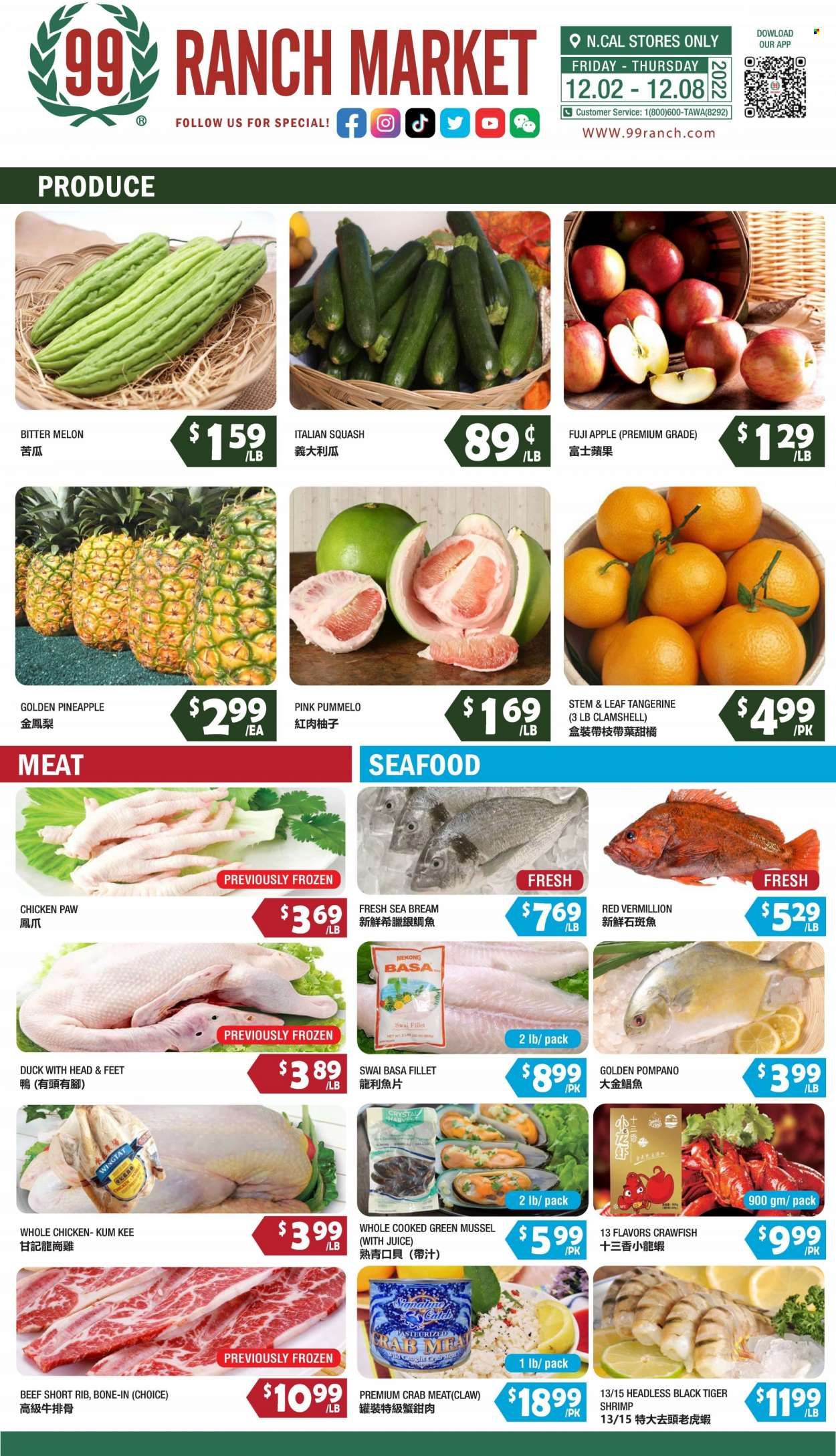 99 Ranch Market (92, CA) Weekly Ad Flyer Specials December 2 to December 8, 2022